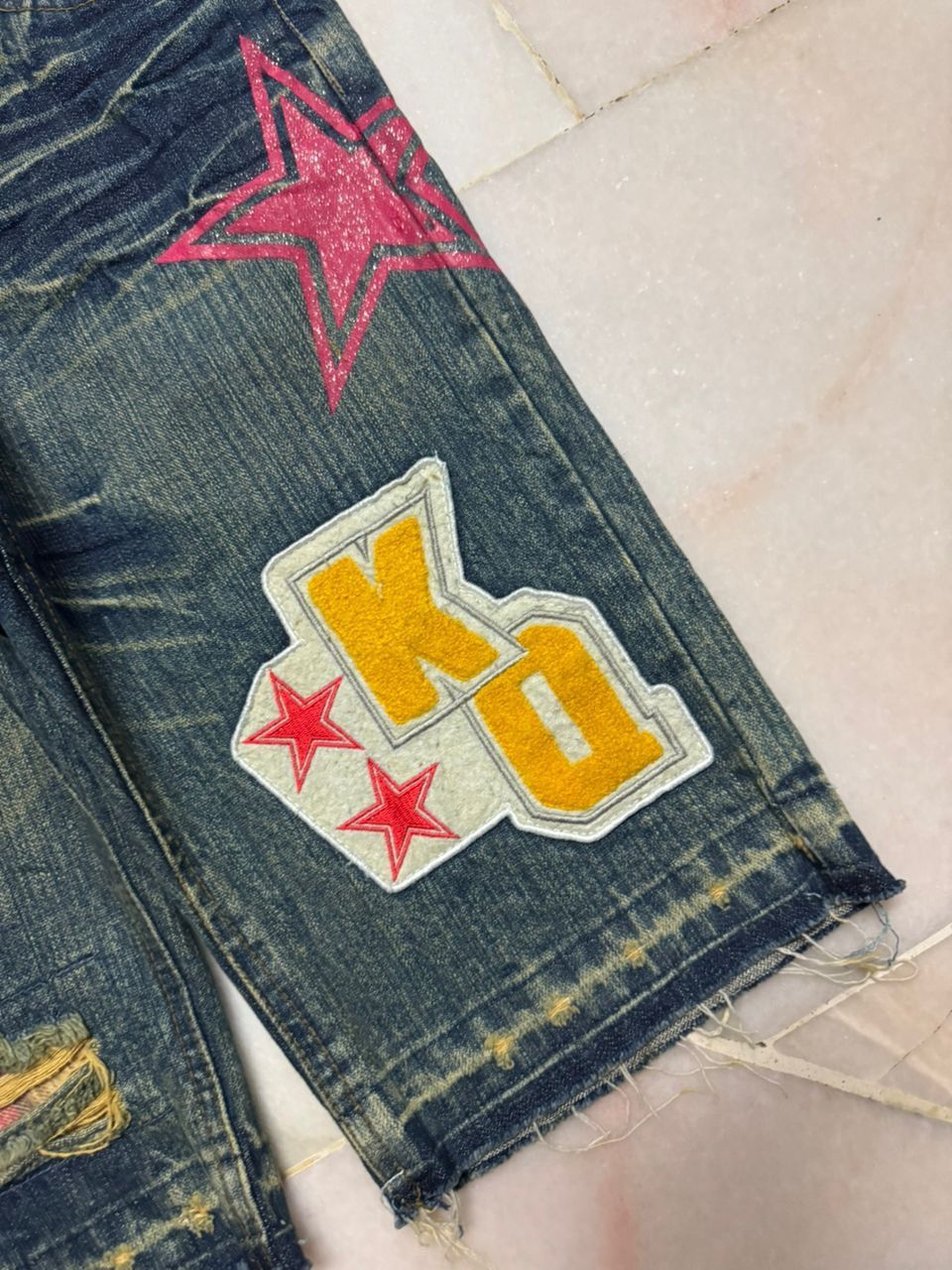 Vintage 💥Insane💥Vintage Japanese Grunge Short ClawMark Distress Size US 30 / EU 46 - 8 Thumbnail