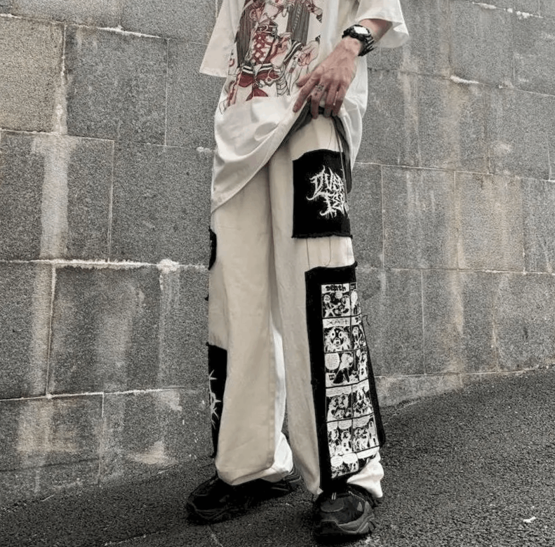 Japanese Brand Gothic Punk Cargo Pants Size US 36 / EU 52 - 2 Thumbnail