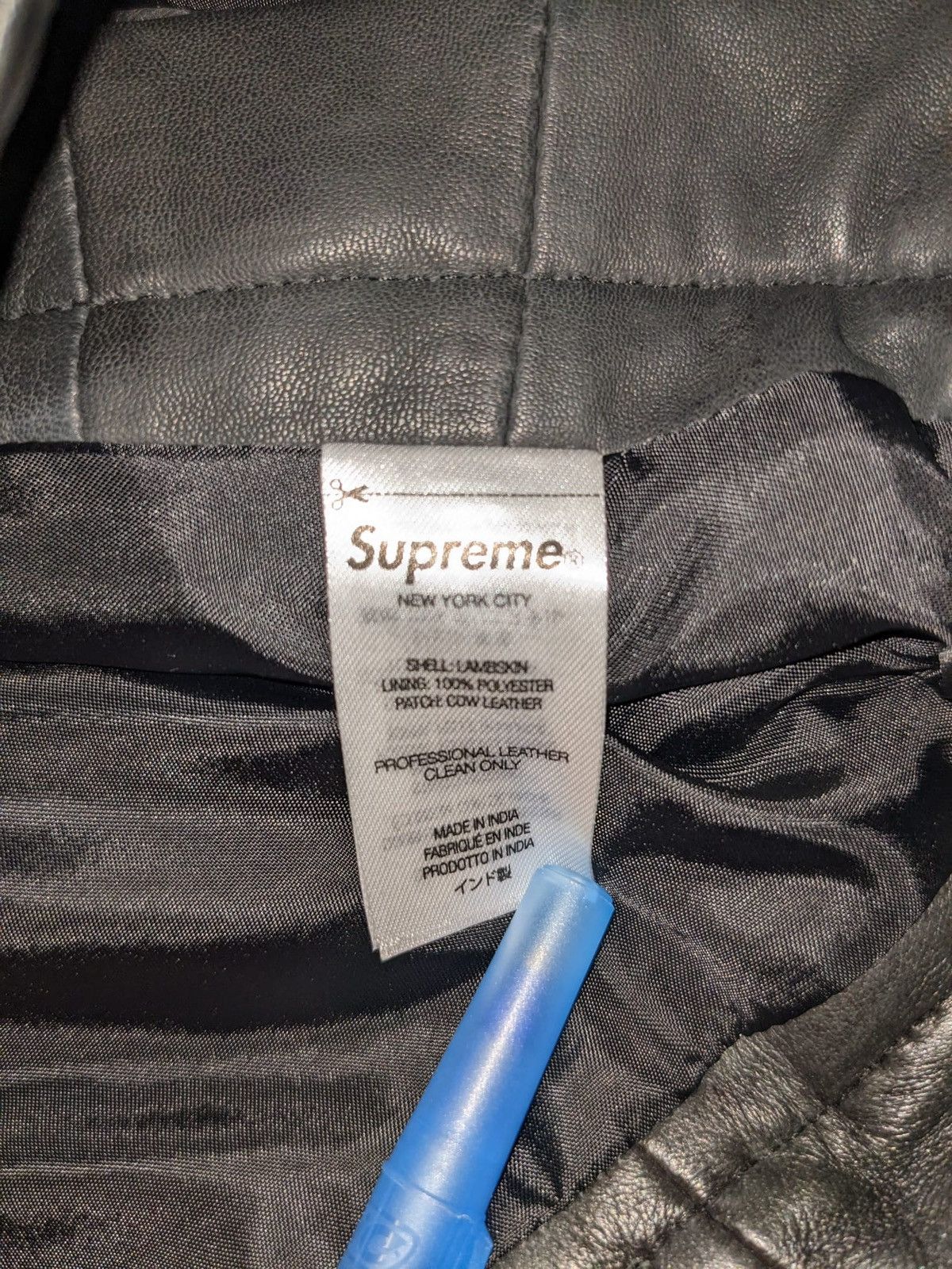 Supreme SS23 Supreme Patchwork Leather 5-Pocket Jean Pants 30 Size US 30 / EU 46 - 5 Thumbnail