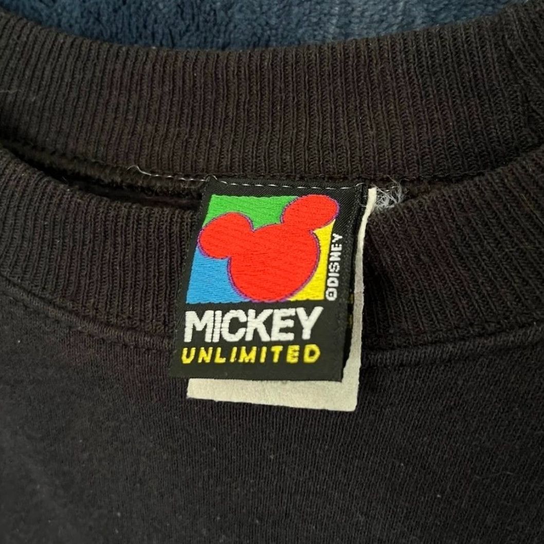 Mickey Unlimited VINTAGE Disney Mickey Unlimited Triple Black Crew Neck Sweater L Women's Mens Size L Black 90s Crew Neck Sweater Mens Womens L Size L / US 10 / IT 46 - 3 Thumbnail