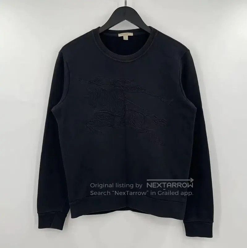 Burberry Burberry Navy Cotton Long Sleeve Sweatshirt. Size S / US 4 / IT 40 - 1 Thumbnail