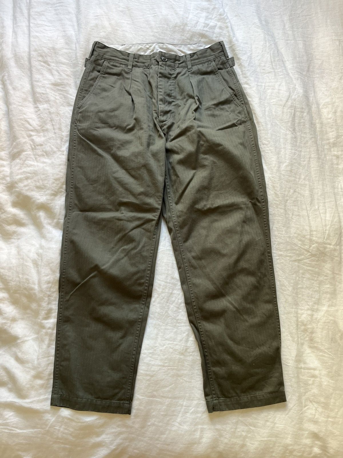 image of Engineered Garments Fatigue Pants Heavy Weight Cotton Twill in Olive, Men's (Size 30)