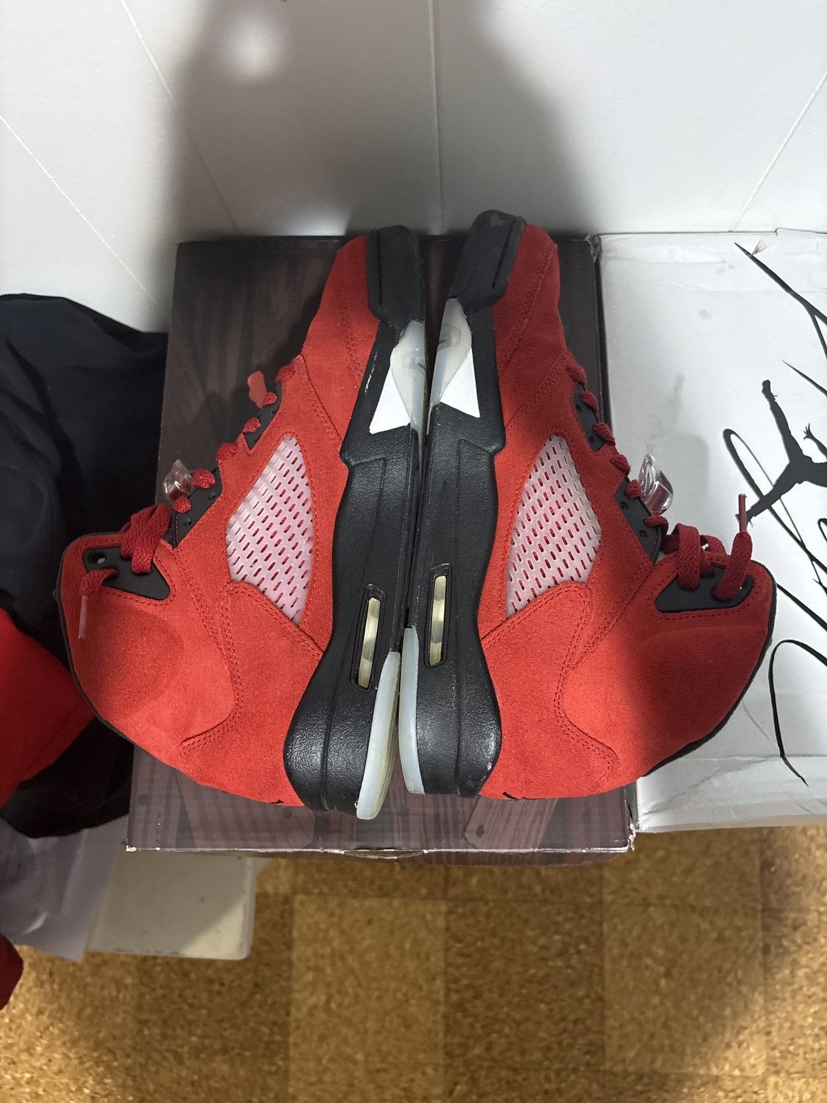 Jordan Brand Jordan 5 Retro Ragging Bull Red Size US 9 / EU 42 - 5 Thumbnail