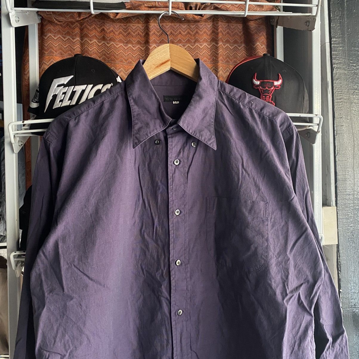 Tete Homme Tete homme by yohji yamamoto Vintage Purple Shirt - Size LL Size US XL / EU 56 / 4 - 3 Thumbnail