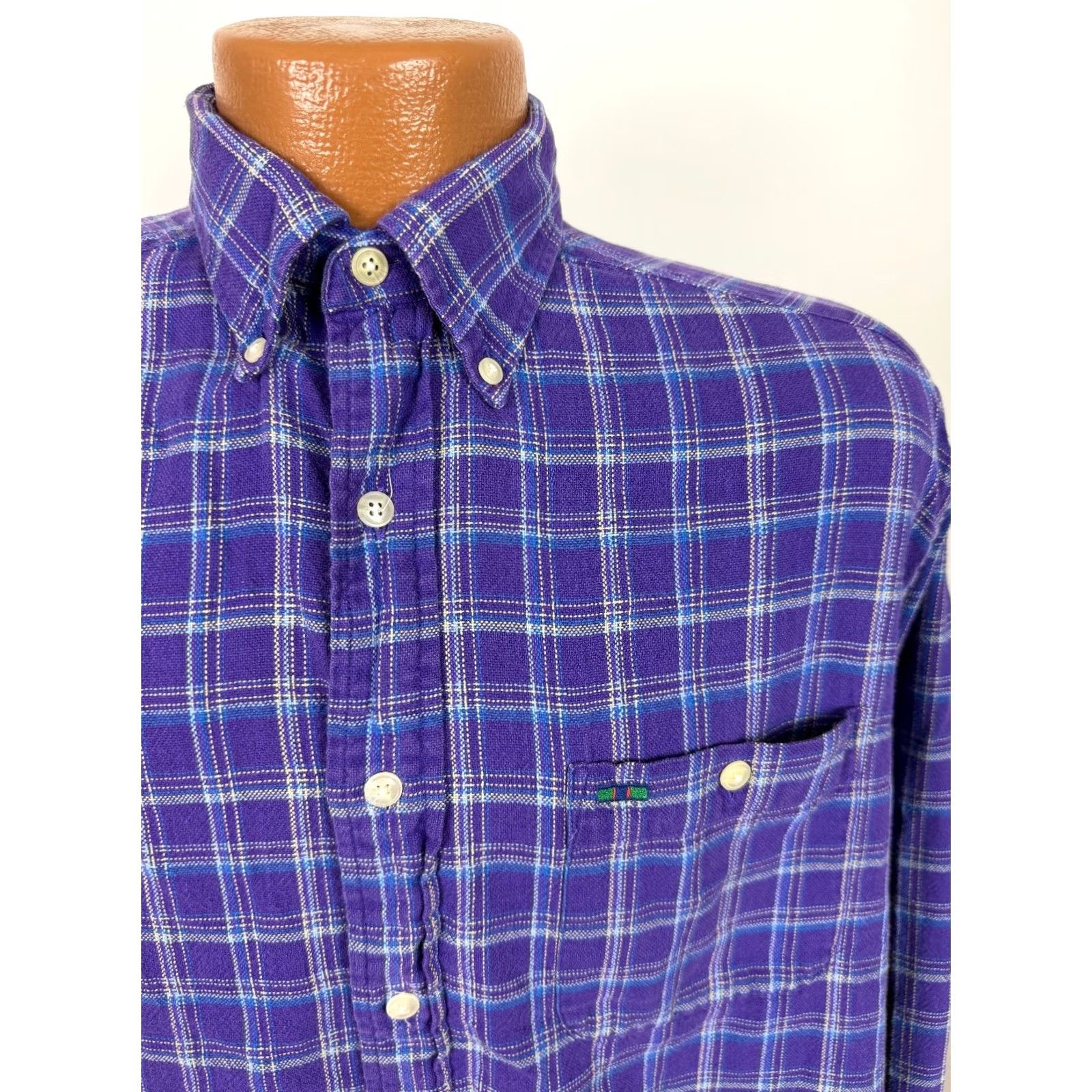 Alexander Julian VINTAGE Alexander Julian Shirt Men M Plaid Lightweight 90s Casual Button-Up Collared Long Sleeve Purple Size US M / EU 48-50 / 2 - 3 Thumbnail