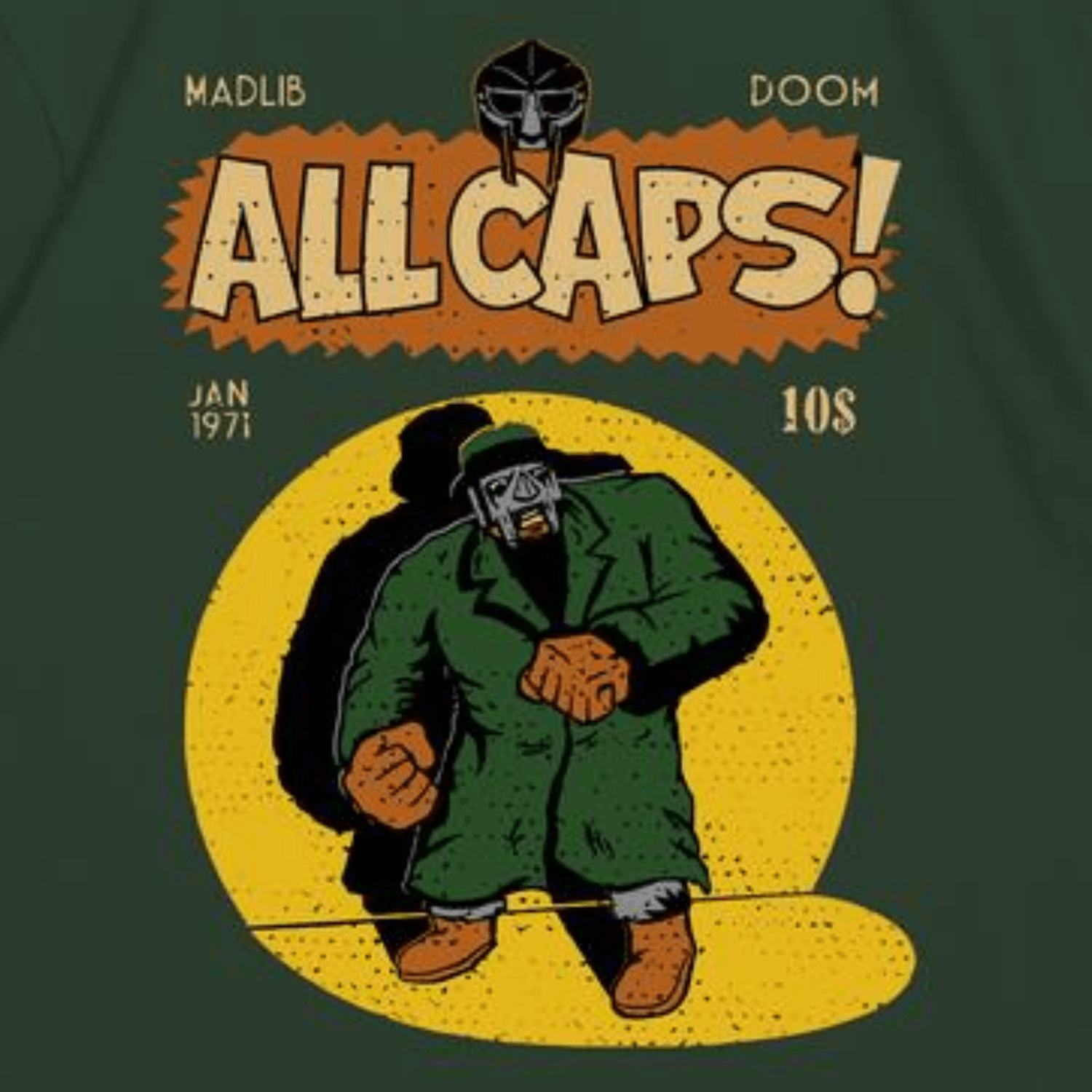 MF Doom × Streetwear × Vintage MF Doom Shirt, madlib all caps