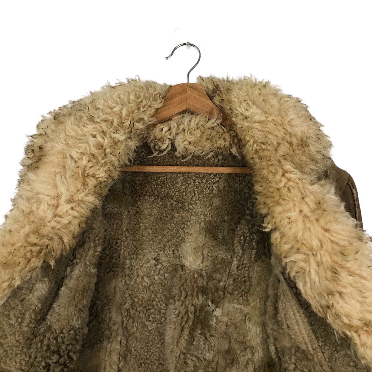 Genuine Leather 🔥90’s RARE GENUINE SUEDE LEATHER JACKET MINK FUR LINING Size US M / EU 48-50 / 2 - 11 Thumbnail