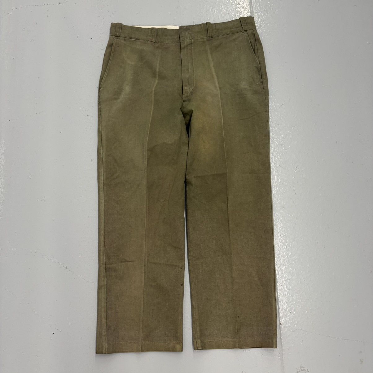 Sears Vintage 60s Sears Green Sanforized Workwear Chinos 36x28 Size US 36 / EU 52 - 1 Thumbnail