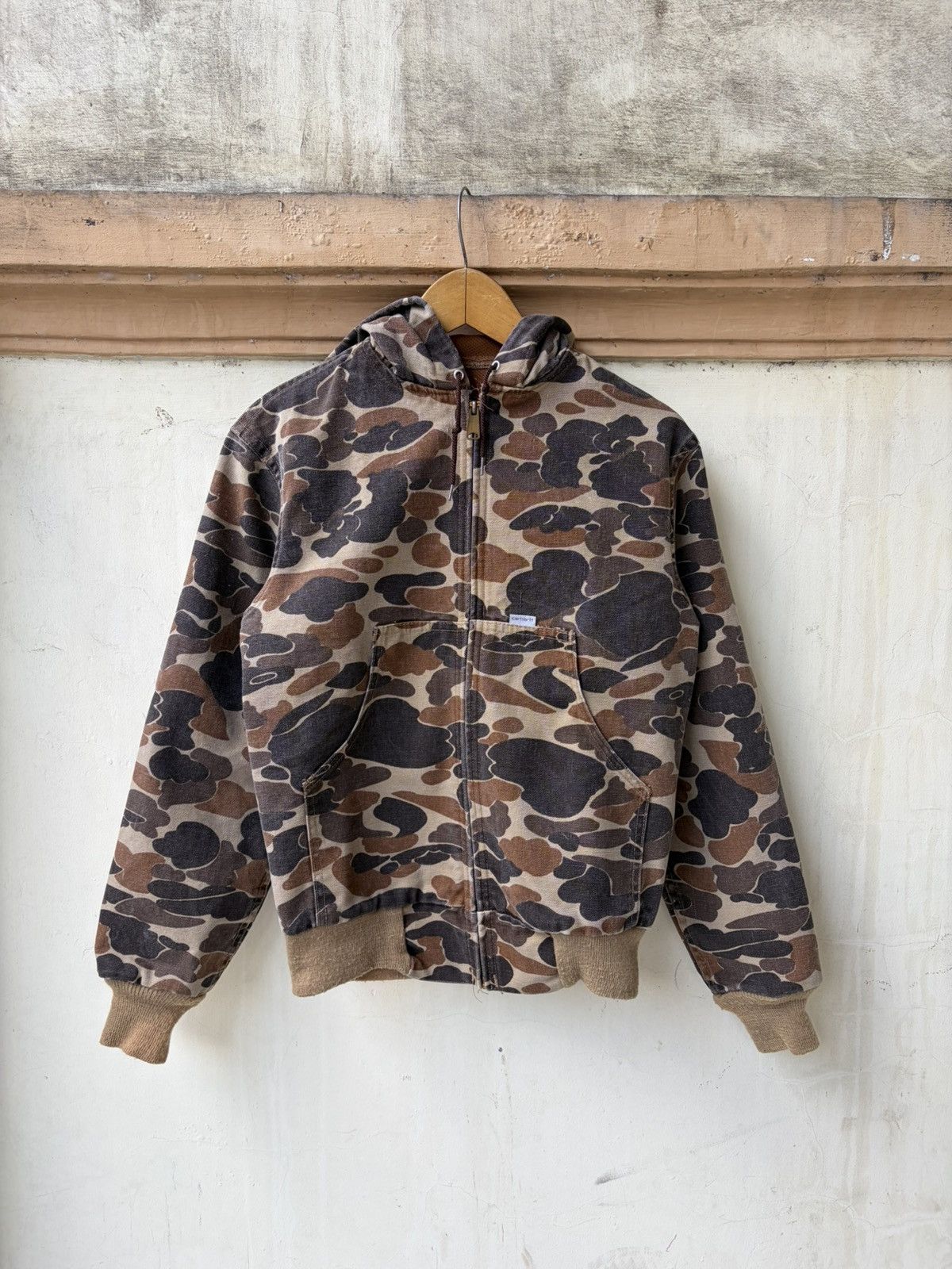 Carhartt VINTAGE 80’s CARHARTT ACTIVE JR123 CAMO JACKET BAPE LOOKS Size US S / EU 44-46 / 1 - 3 Thumbnail