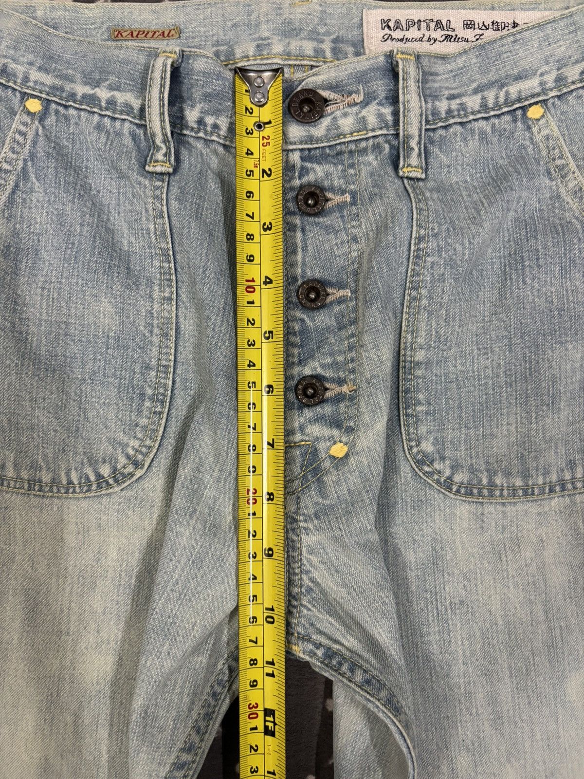 Kapital Kountry Kapital Okabellbo Buckle Back Flare Bell Bottom Jeans Size US 28 / EU 44 - 14 Thumbnail