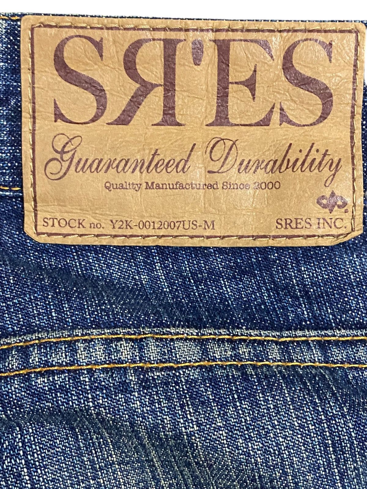 Japanese Brand Vintage Project SRS Rhinestone Avant Garde Style Jeans Size US 34 / EU 50 - 17 Thumbnail