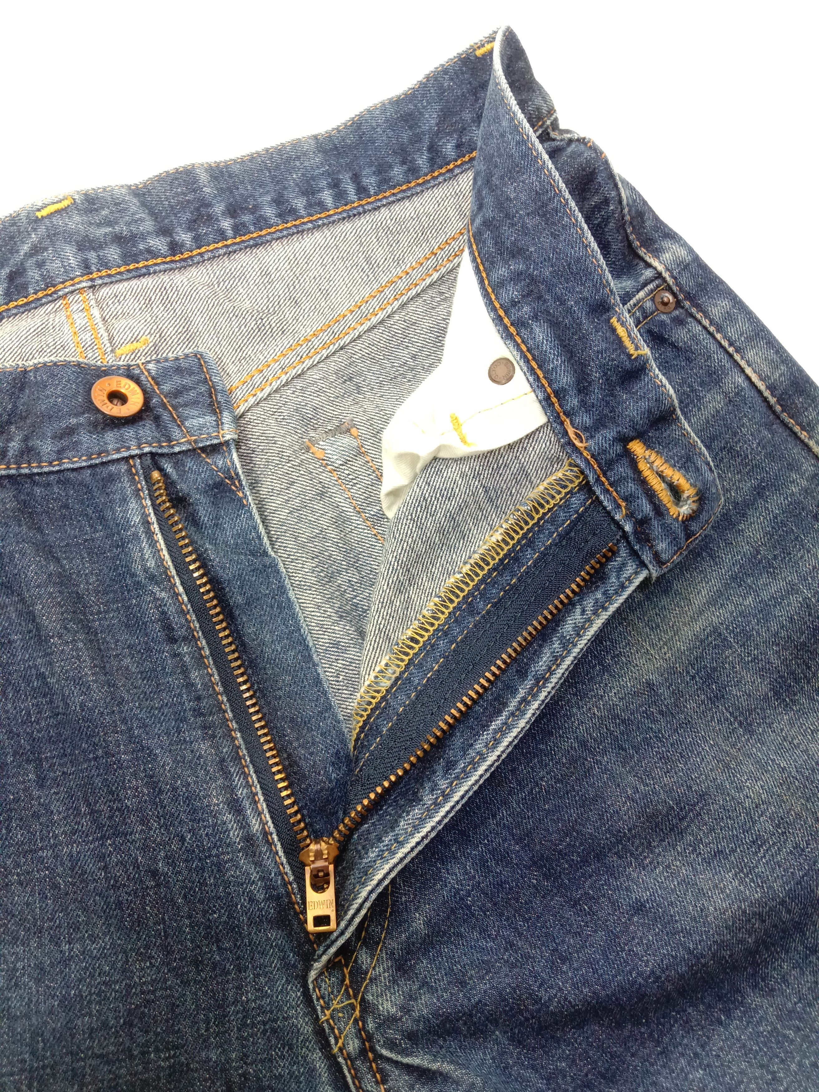 Edwin Vintage Edwin 505x Selvedge Jeans Orange Tab Denim Size US 31 - 10 Thumbnail