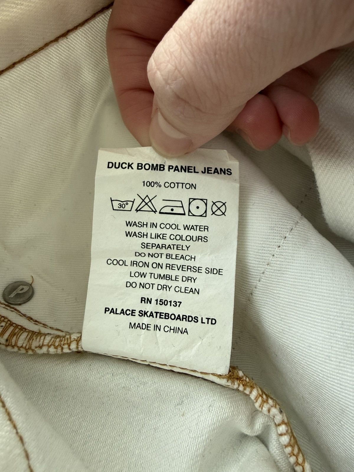 Palace Palace S/S ‘22 Duck Bomb Panel Jeans Size US 30 / EU 46 - 7 Thumbnail