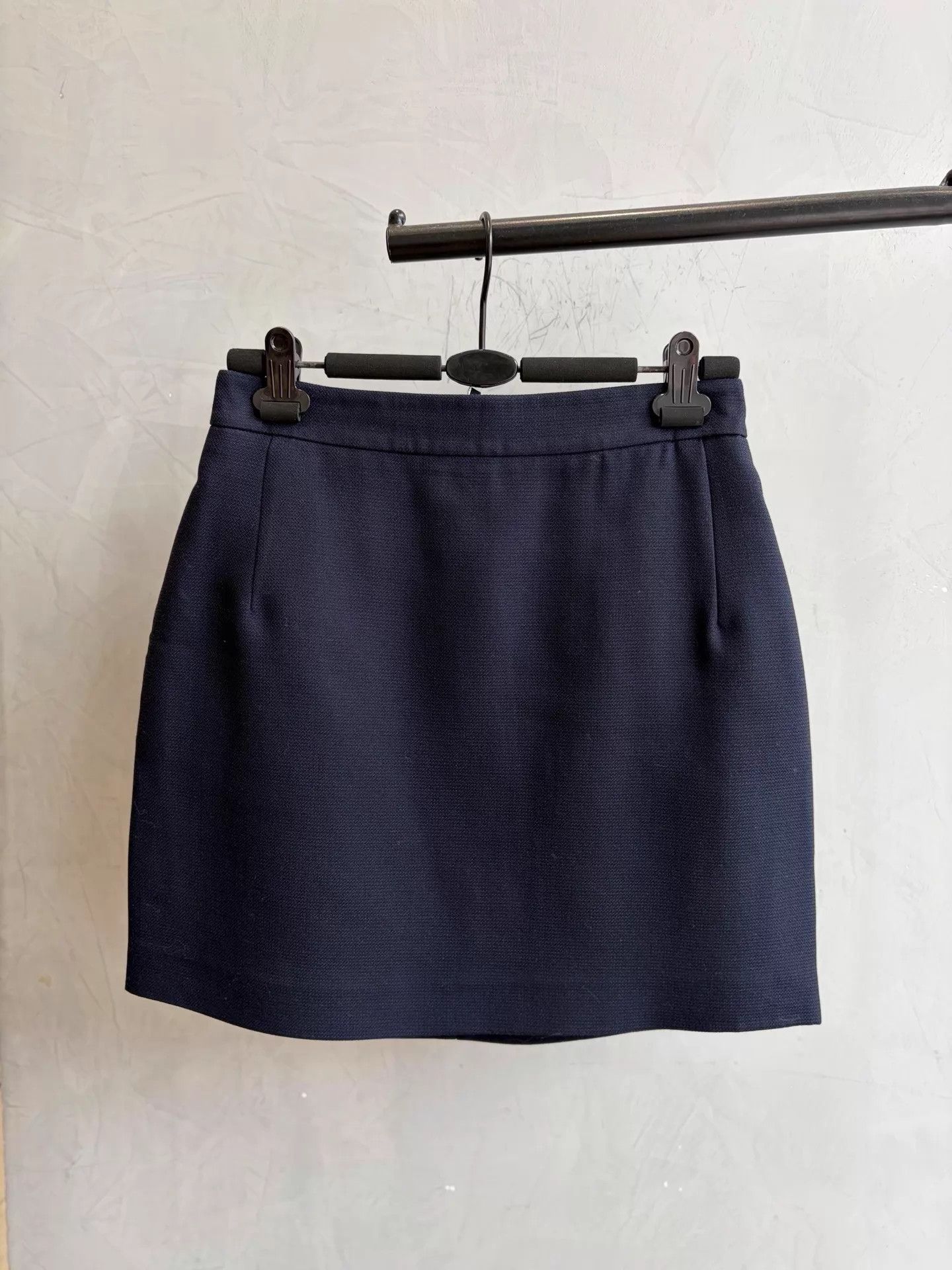 Thom Browne Thom Browne deep navy wool skirt deadstock 42 Size 28" / US 6 / IT 42 - 1 Thumbnail
