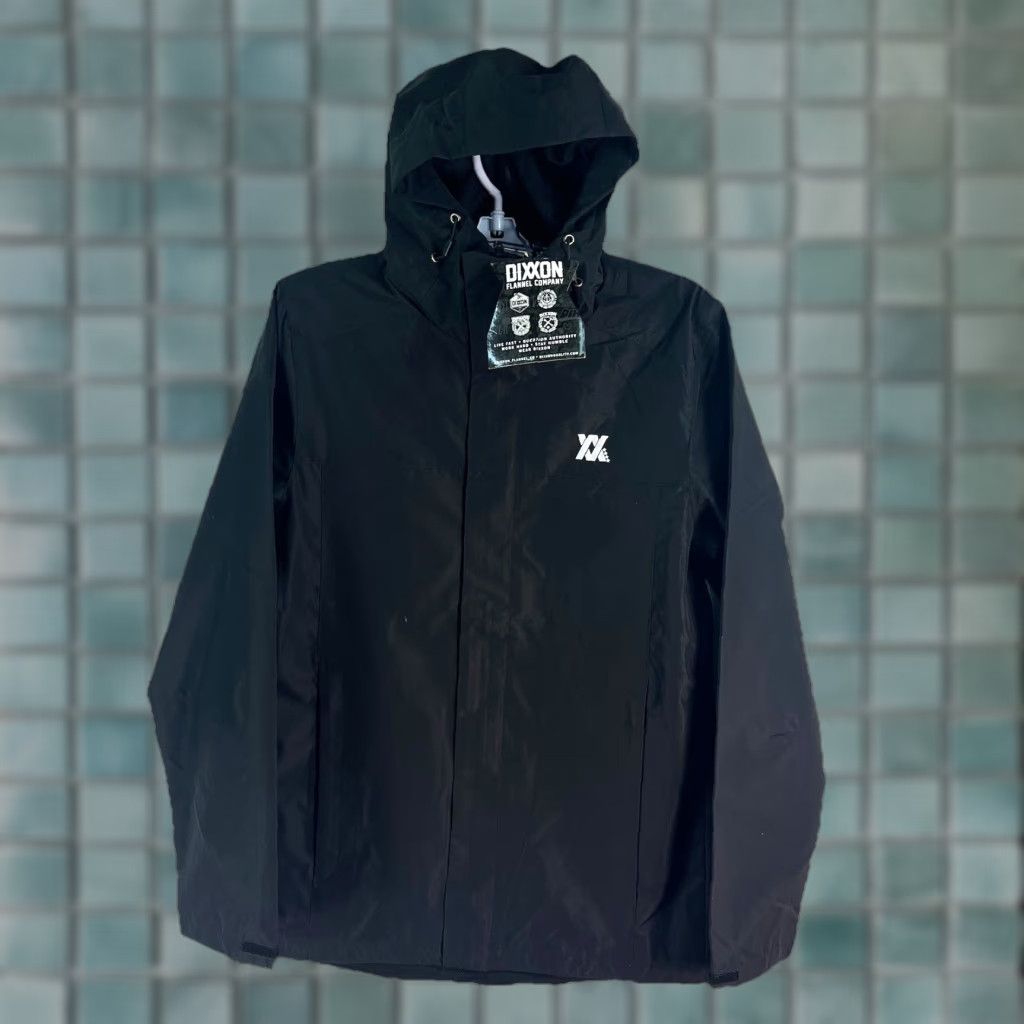 Vintage Dixon Flannel Co Jacket Windbreaker Men’s S Black NWT Polyester Hooded Lined Casual Travel Workwear Size US S / EU 44-46 / 1 - 1 Thumbnail