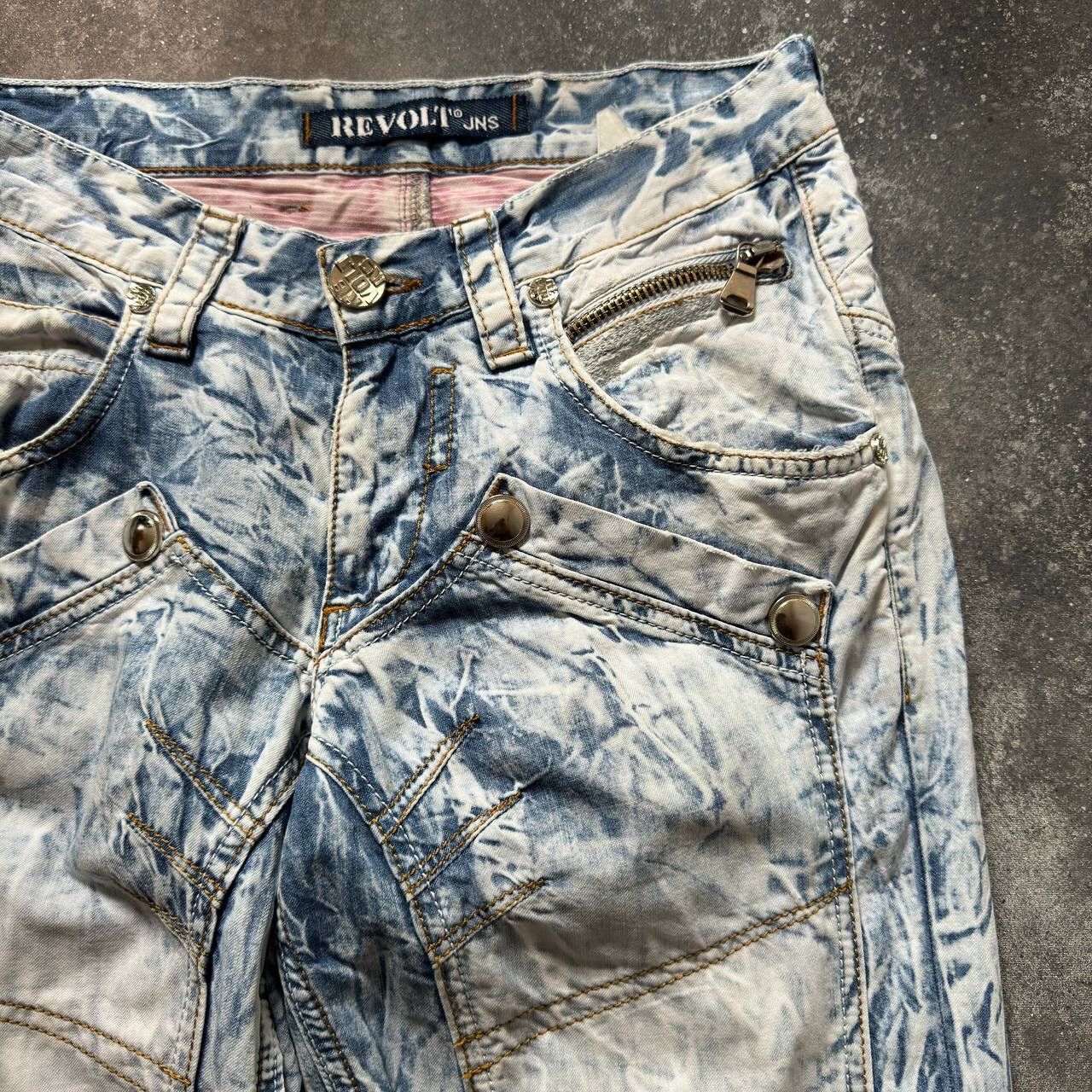 Hysteric Glamour × Japanese Brand Amazing Japanese Multipocket Washed Jeans (rick owens vibe) Size US 30 / EU 46 - 4 Thumbnail