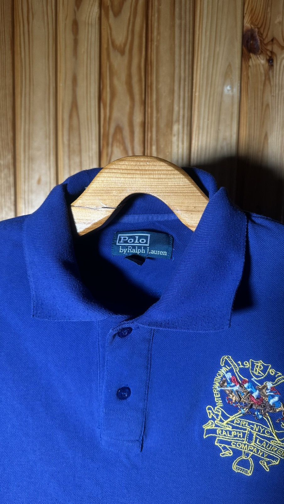 Polo Ralph Lauren Polo Ralph Lauren Y2KTriple Pony Horse Embroidered Shirt Size US XL / EU 56 / 4 - 9 Thumbnail