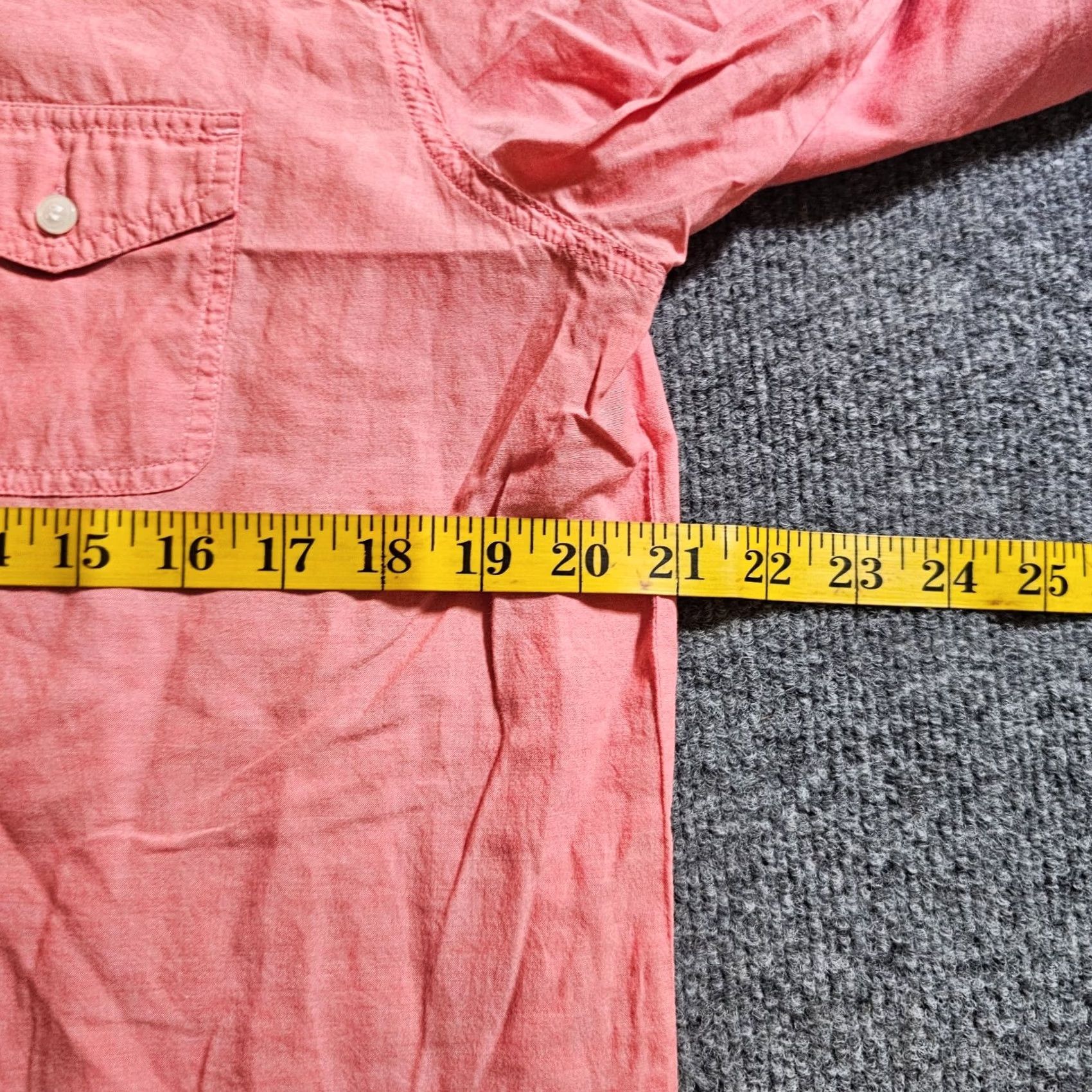 J.Crew J.CREW Blouse Shirt Colorblock Pink Long Sleeve 1/4 Button Fall Womens L Tunic Casual Career Tunic Size L / US 10 / IT 46 - 6 Thumbnail
