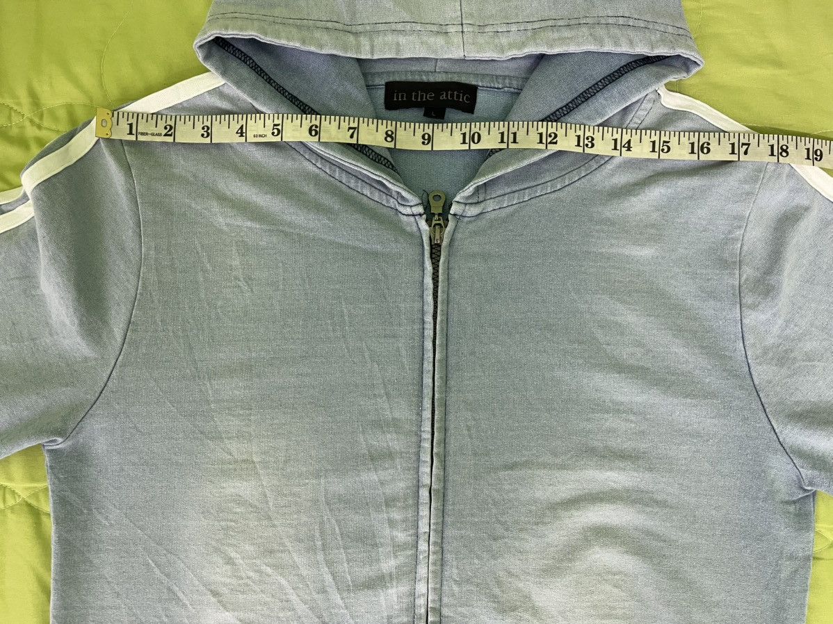In The Attic Vintage In The Attic Zip Hoodie White Stripes Size US L / EU 52-54 / 3 - 13 Thumbnail