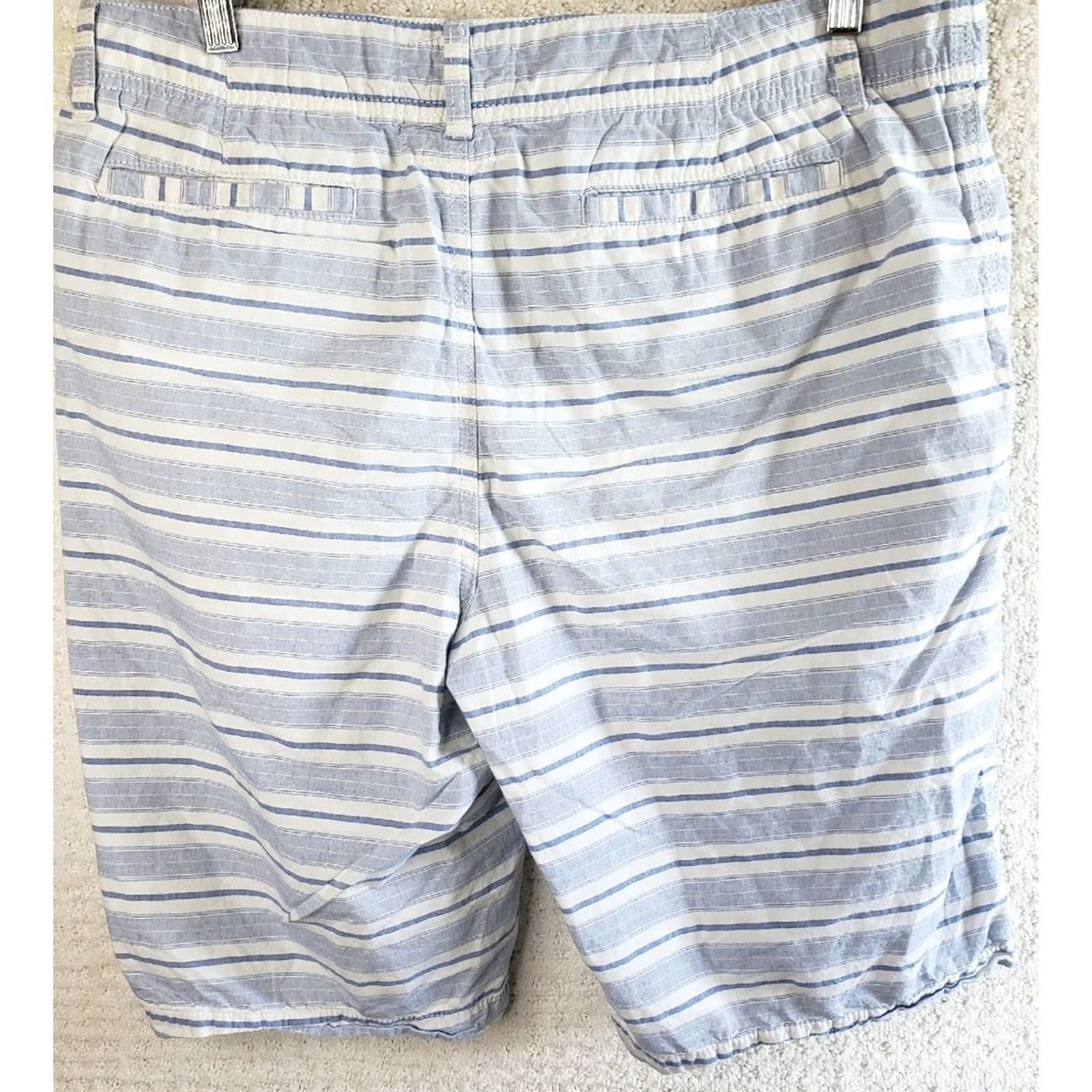 Vintage Urban Pipeline Men's Blue Striped Golf Shorts Size 36 100% Cotton Size US 36 / EU 52 - 4 Thumbnail