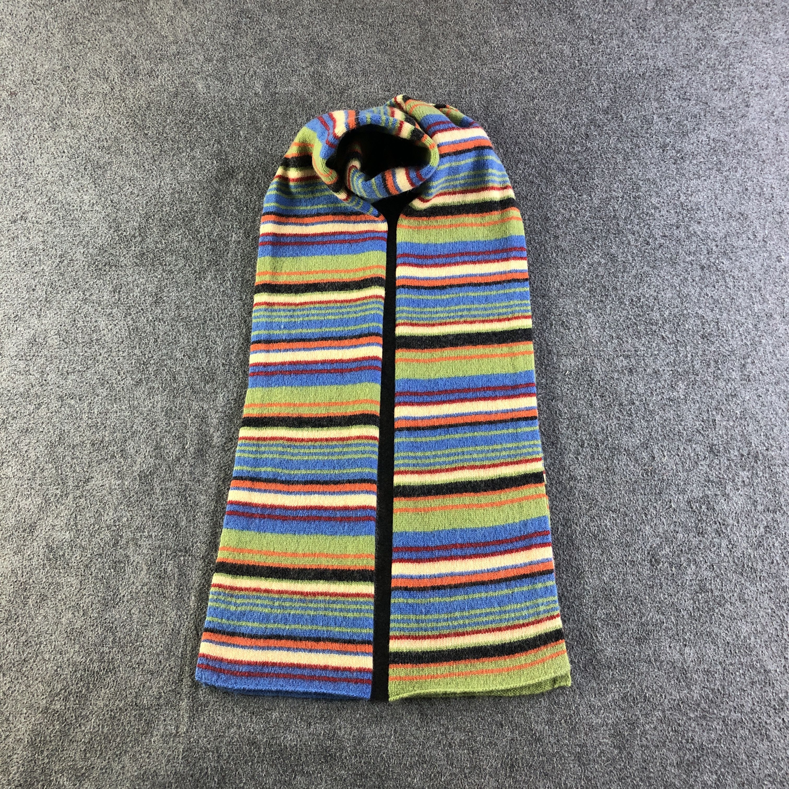 image of Gap Striped Wool Scarf Muffler Neckwear V2798, Men's