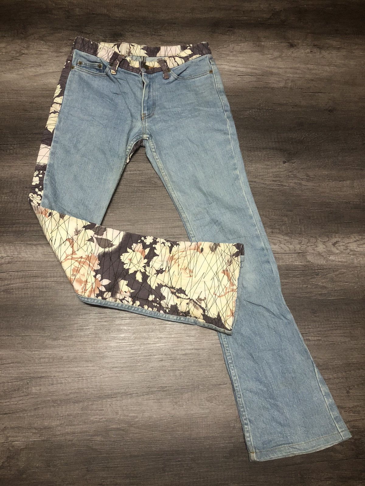 Le Grande Bleu (L.G.B.) RARE JAPANESE BRAND GLAMDY JEANS Size US 28 / EU 44 - 3 Thumbnail