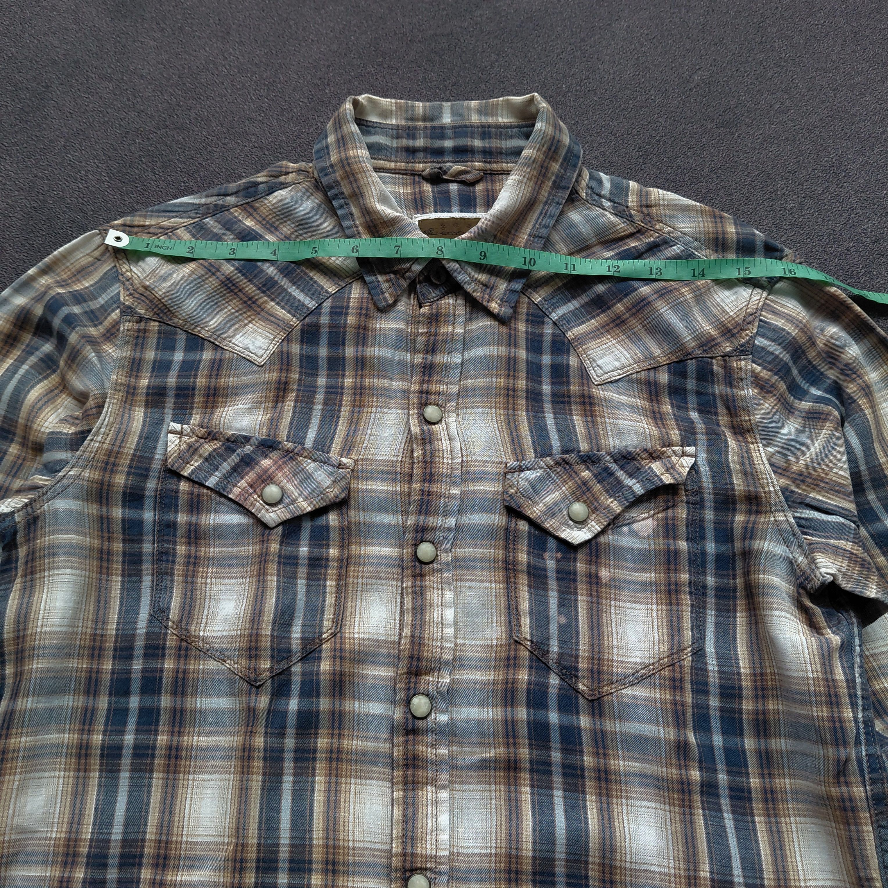 GOA GOA Stone Buttons Flanel Shirt Size US M / EU 48-50 / 2 - 9 Thumbnail