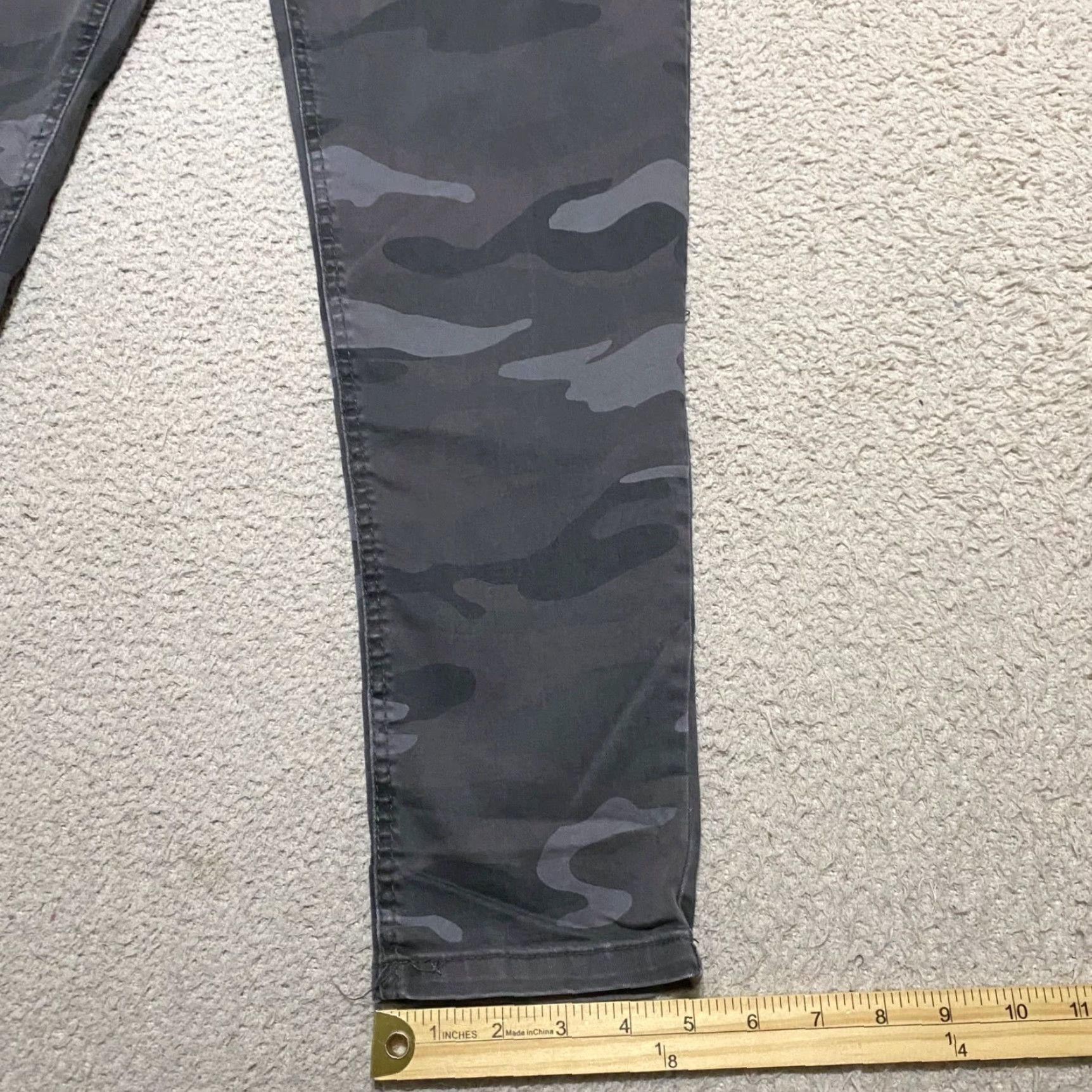 Vintage Democracy Jeans Gray Camouflage Skinny Mid Rise 14 Womens Regular Flex Waist 5-Pocket Stretch Denim Pants Ladies Size 36" / US 14 / IT 50 - 5 Thumbnail