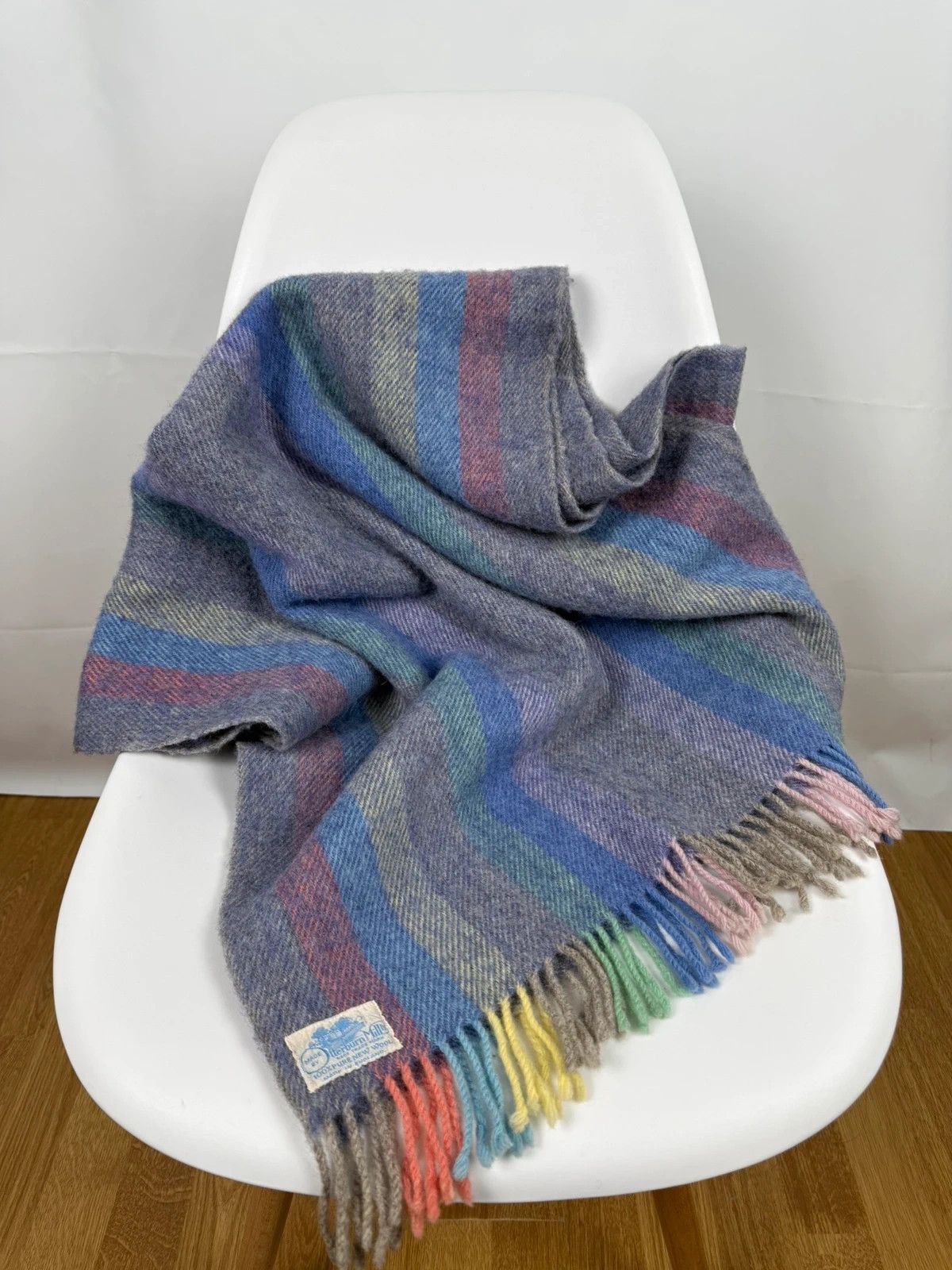 Other Otterburn Mill Vintage Pure Wool Plaid Blanket Throw Size ONE SIZE - 4 Thumbnail