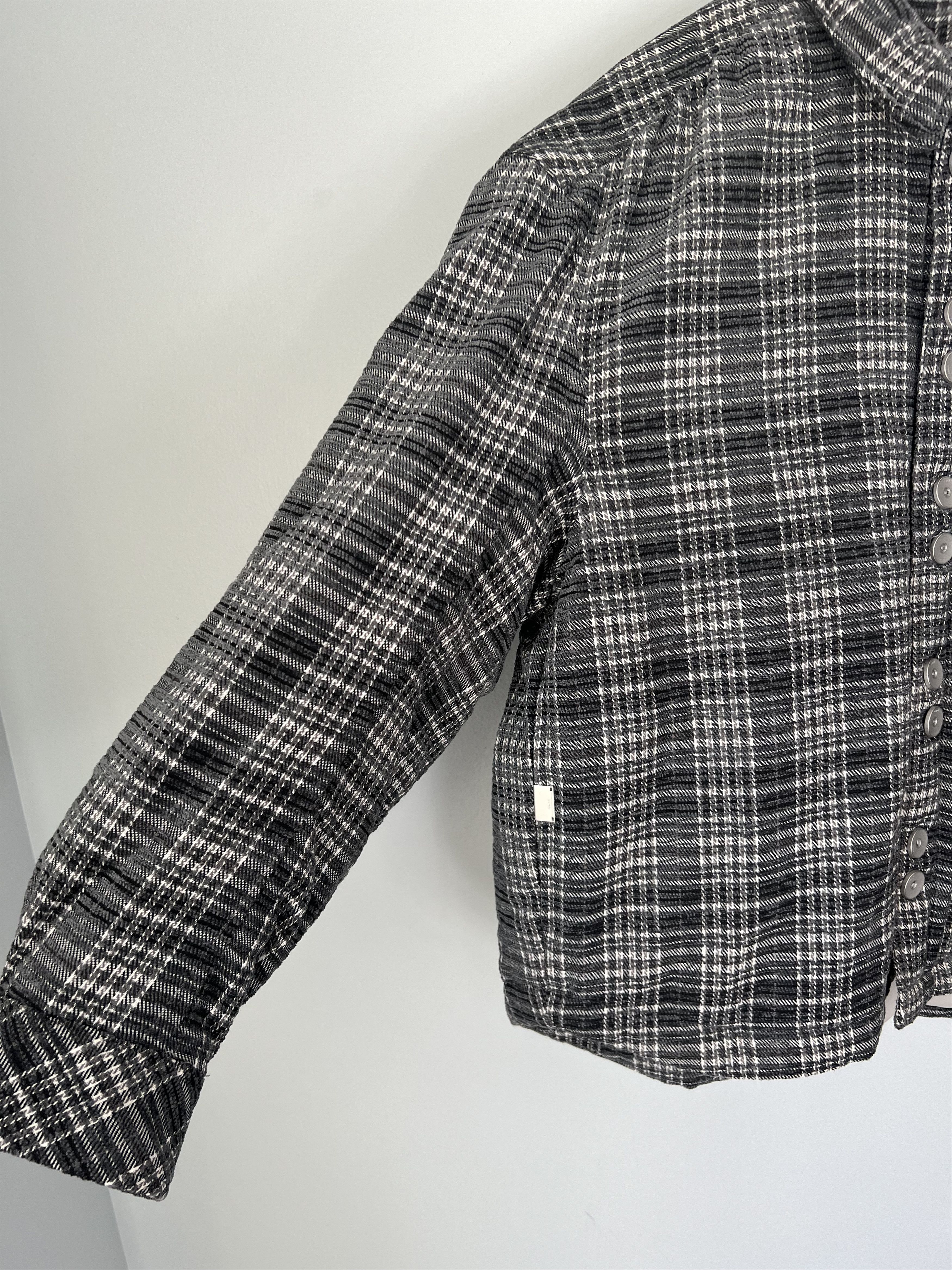 C2H4 C2H4 Gridlines Puffer Shirt in Dark Grey Size US S / EU 44-46 / 1 - 4 Thumbnail