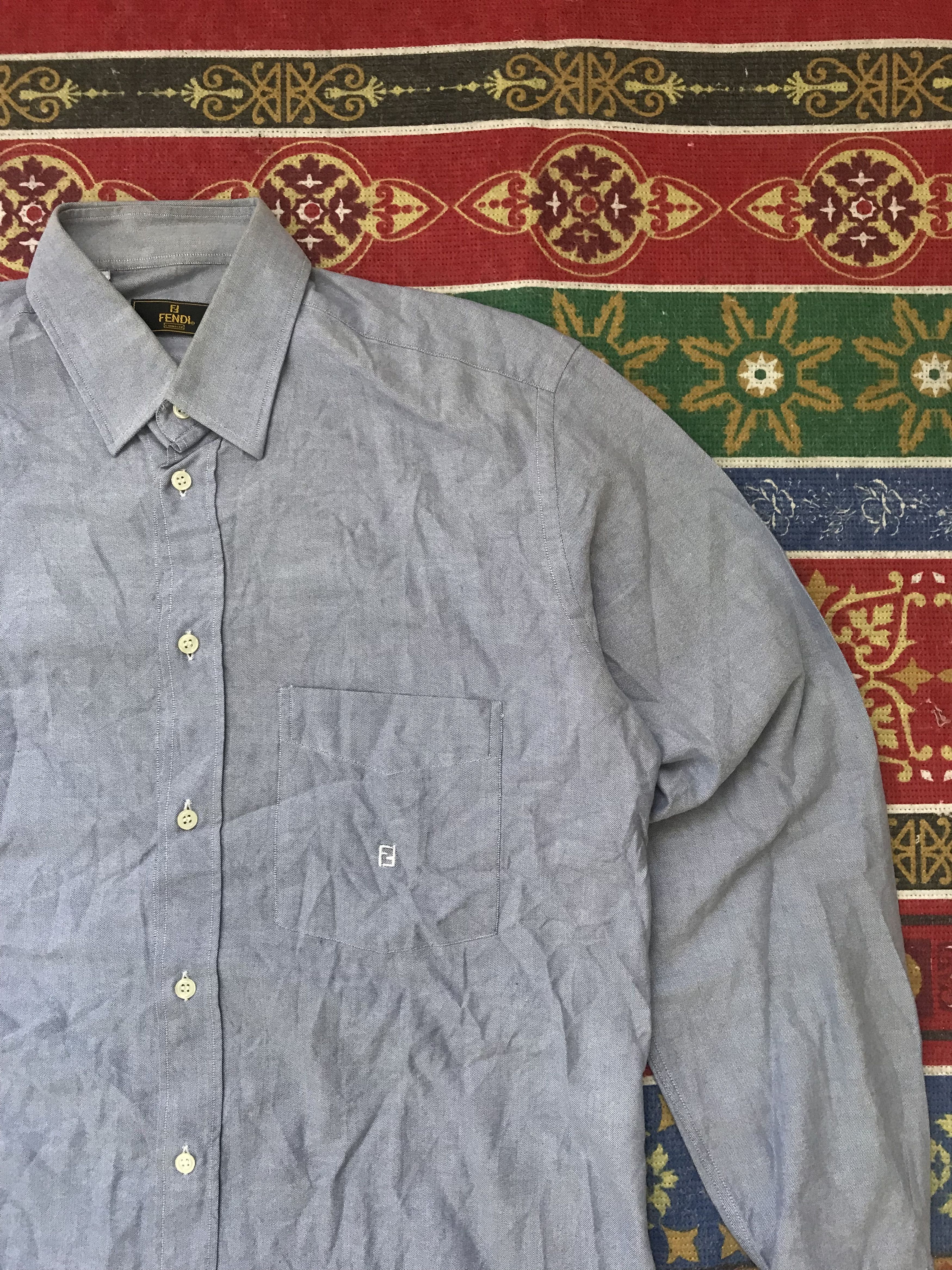 Fendi Vintage fendi shirt Size US L / EU 52-54 / 3 - 1 Thumbnail