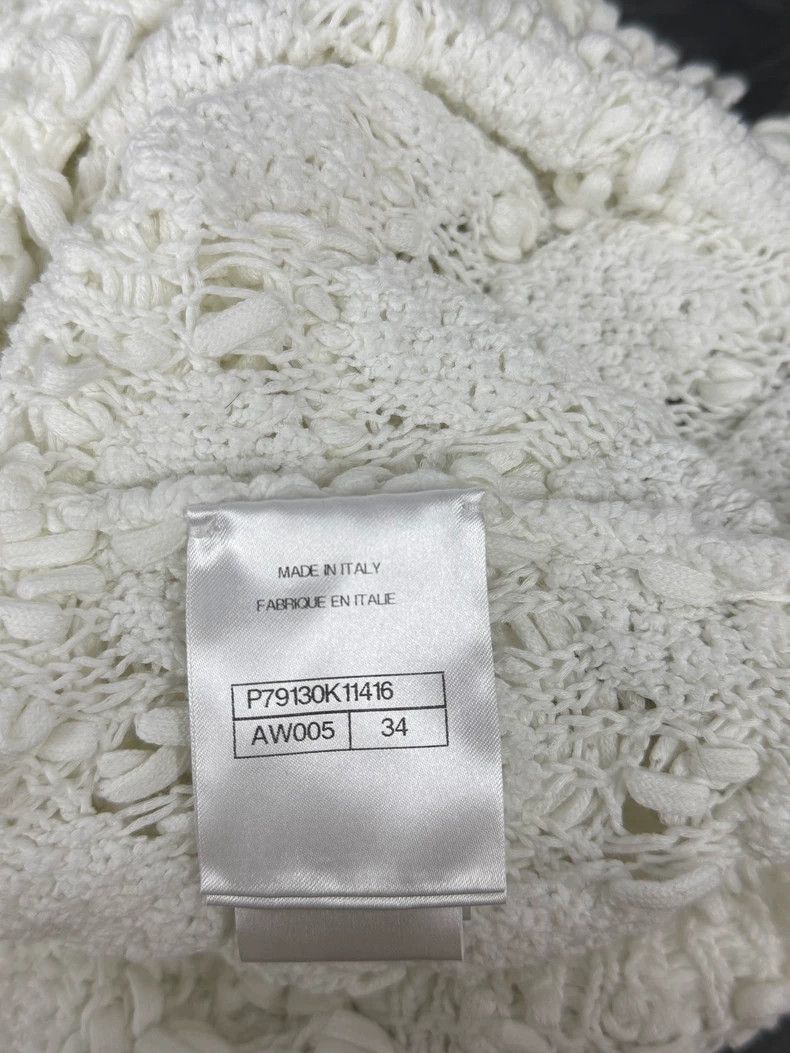 Chanel Chanel 25P white three-dimensional crochet knitted suspend Size XXS / US 00 / IT 34 - 5 Thumbnail