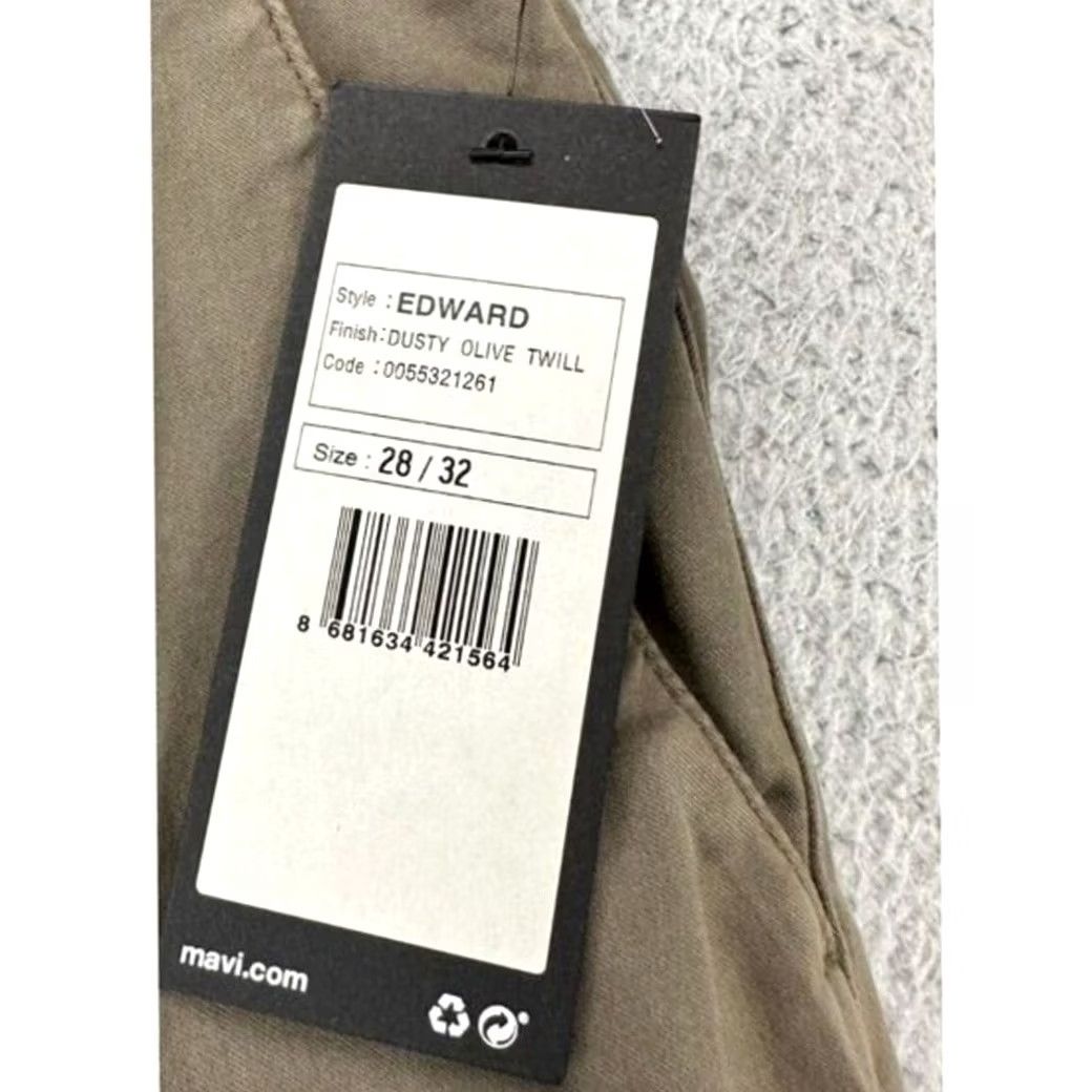 Vintage VINTAGE Mavi Edward Chino Pants Mens 28X32 Dusty Olive Slim Straight Stretch Size US 28 / EU 44 - 2 Thumbnail