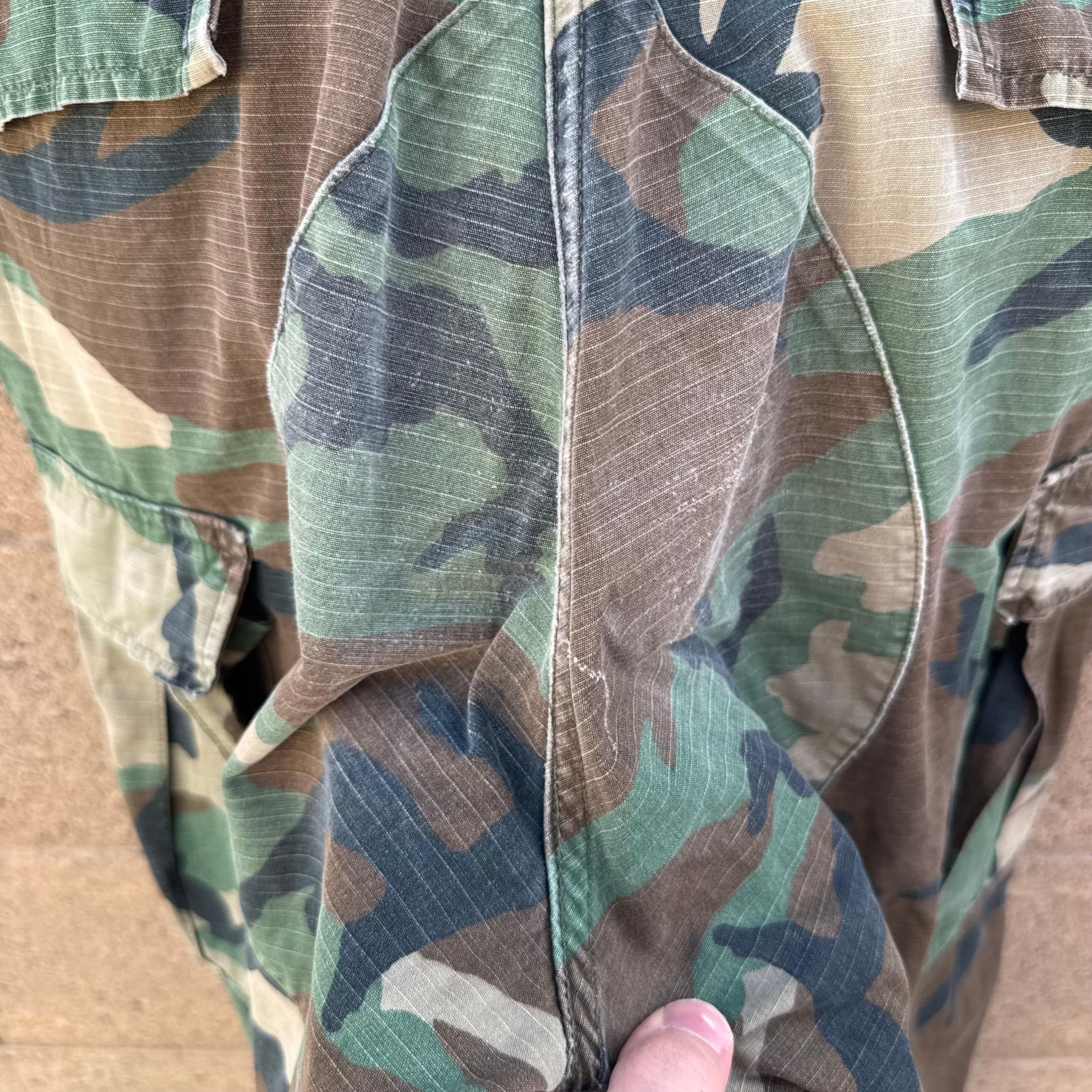 Vintage 80's US Military Woodland Camo Ripstop Cargo Pants Size US 33 - 6 Thumbnail