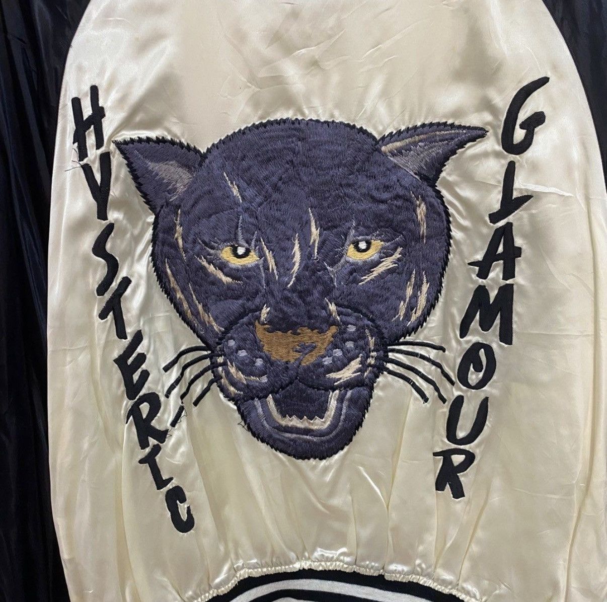 Hysteric Glamour Vintage Hysteric Glamour Satin Bomber Jacket Size US XL / EU 56 / 4 - 4 Thumbnail