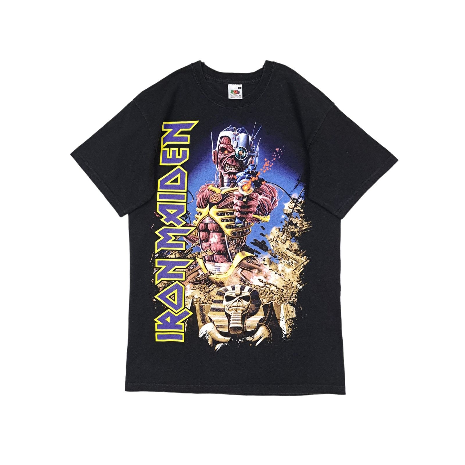 Band Tees × Iron Maiden × Vintage 00's Vintage Iron Maiden Big Print Black T-shirt Size US S / EU 44-46 / 1 - 1 Thumbnail