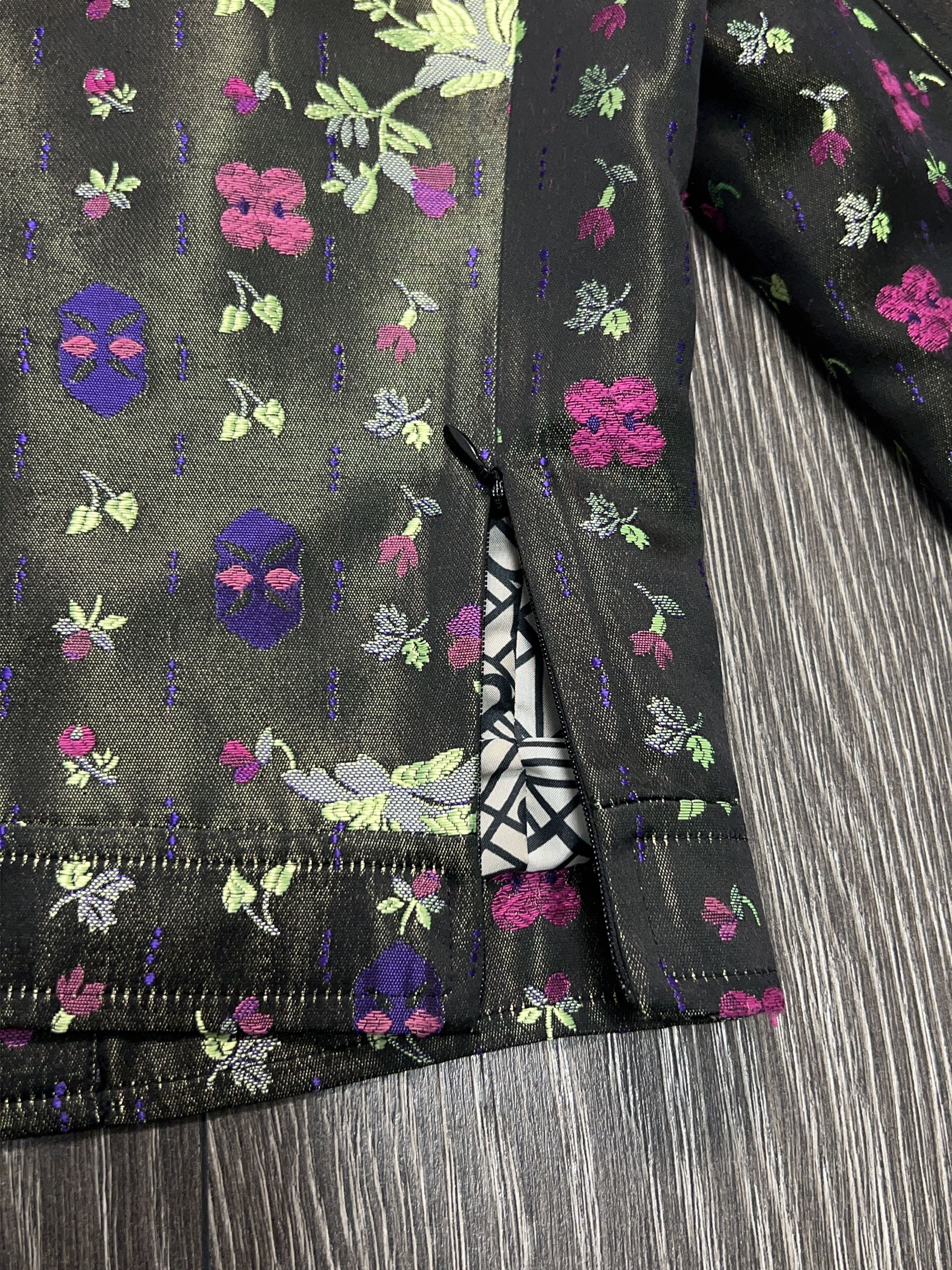 Christian Lacroix Bazar Christian Lacroix Floral Blazer Jacket Button France Size XS / US 0-2 / IT 36-38 - 17 Thumbnail