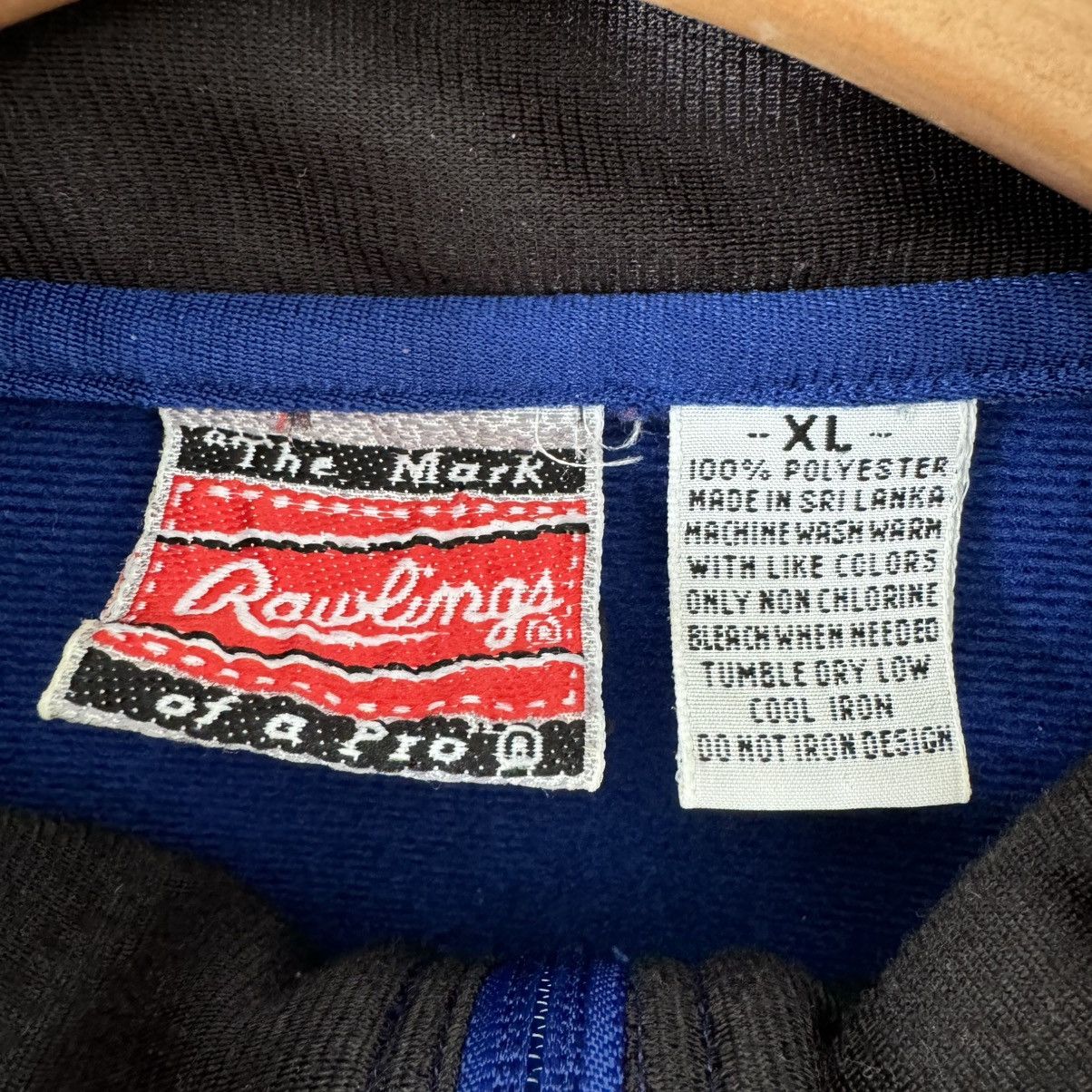 Vintage VTG 80s/90s Rawlings Vertical Stripe 3/4 Zip Sweater | XL Size US XL / EU 56 / 4 - 5 Thumbnail