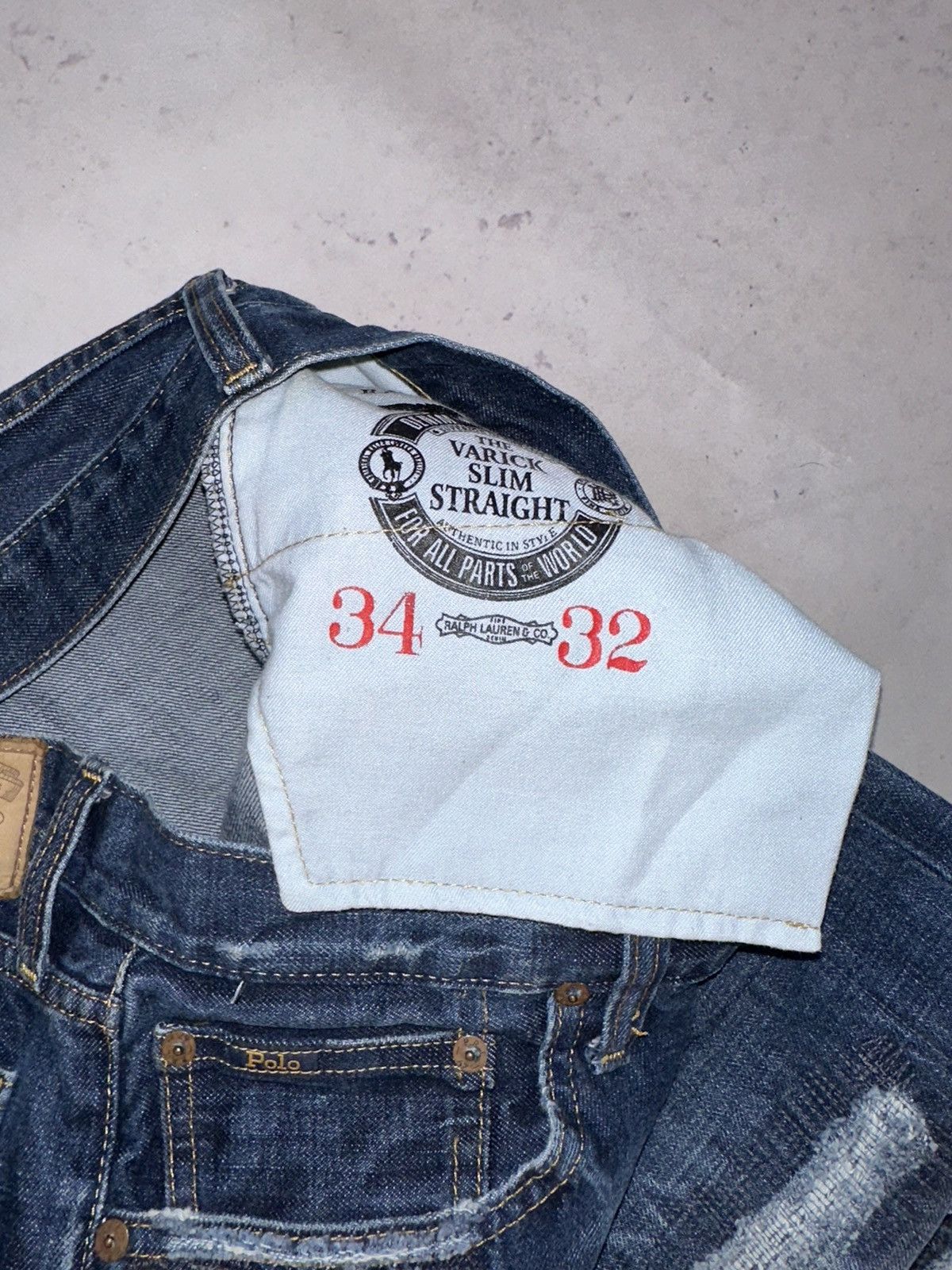 Polo Ralph Lauren VINTAGE POLO RALPH LAUREN BAGGY PATCHWORK DENIM JEANS 34x32 Size US 34 / EU 50 - 6 Thumbnail