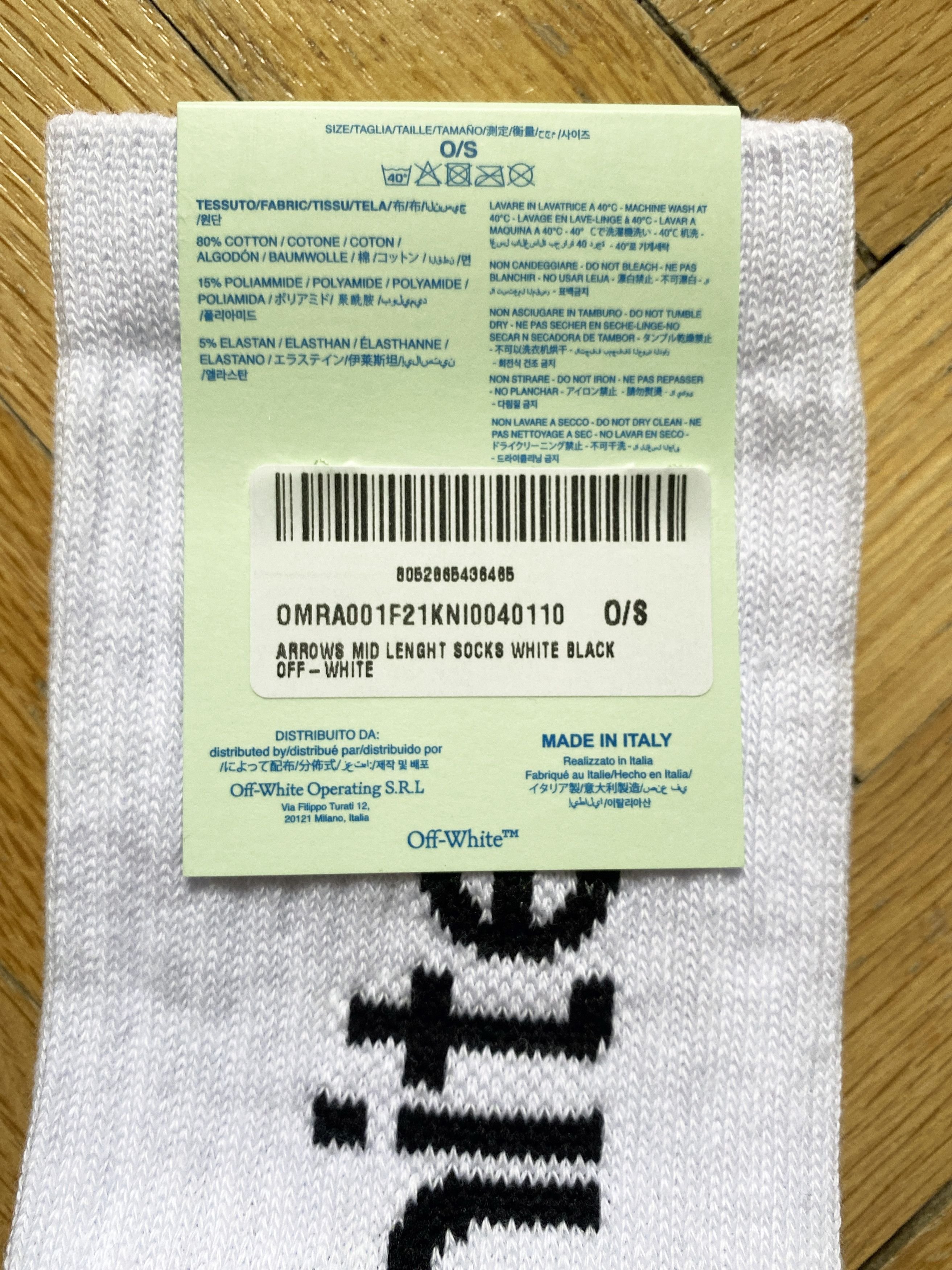 Off-White Off-White Arrows Mid Lenght Socks New Size ONE SIZE - 3 Thumbnail