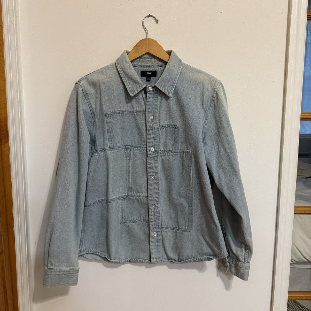 Stussy Stussy Core Design Denim Patchwork Shirt | Grailed