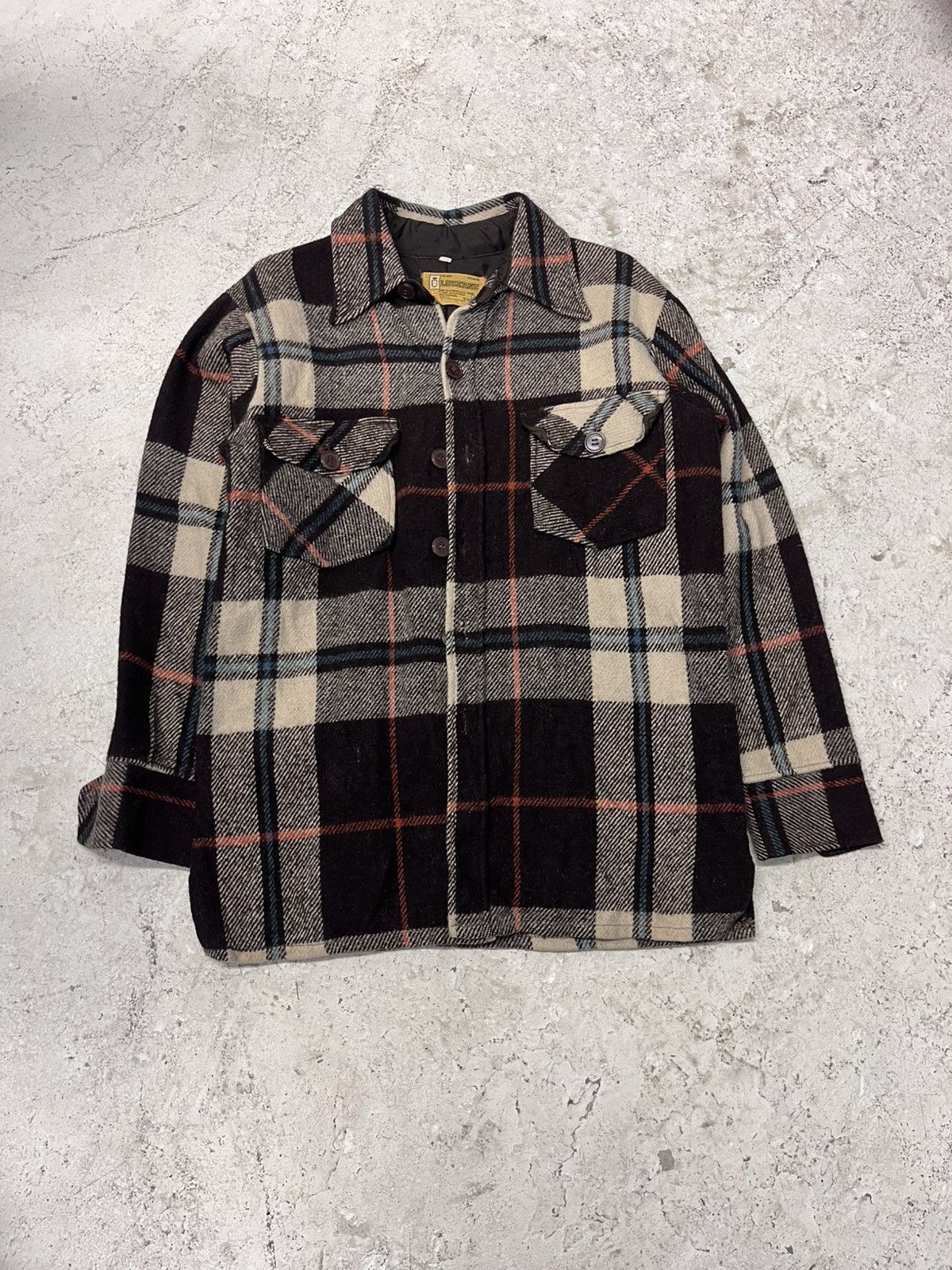 Vintage Vintage brown lucerne button up plaid shirt Size US M / EU 48-50 / 2 - 2 Thumbnail