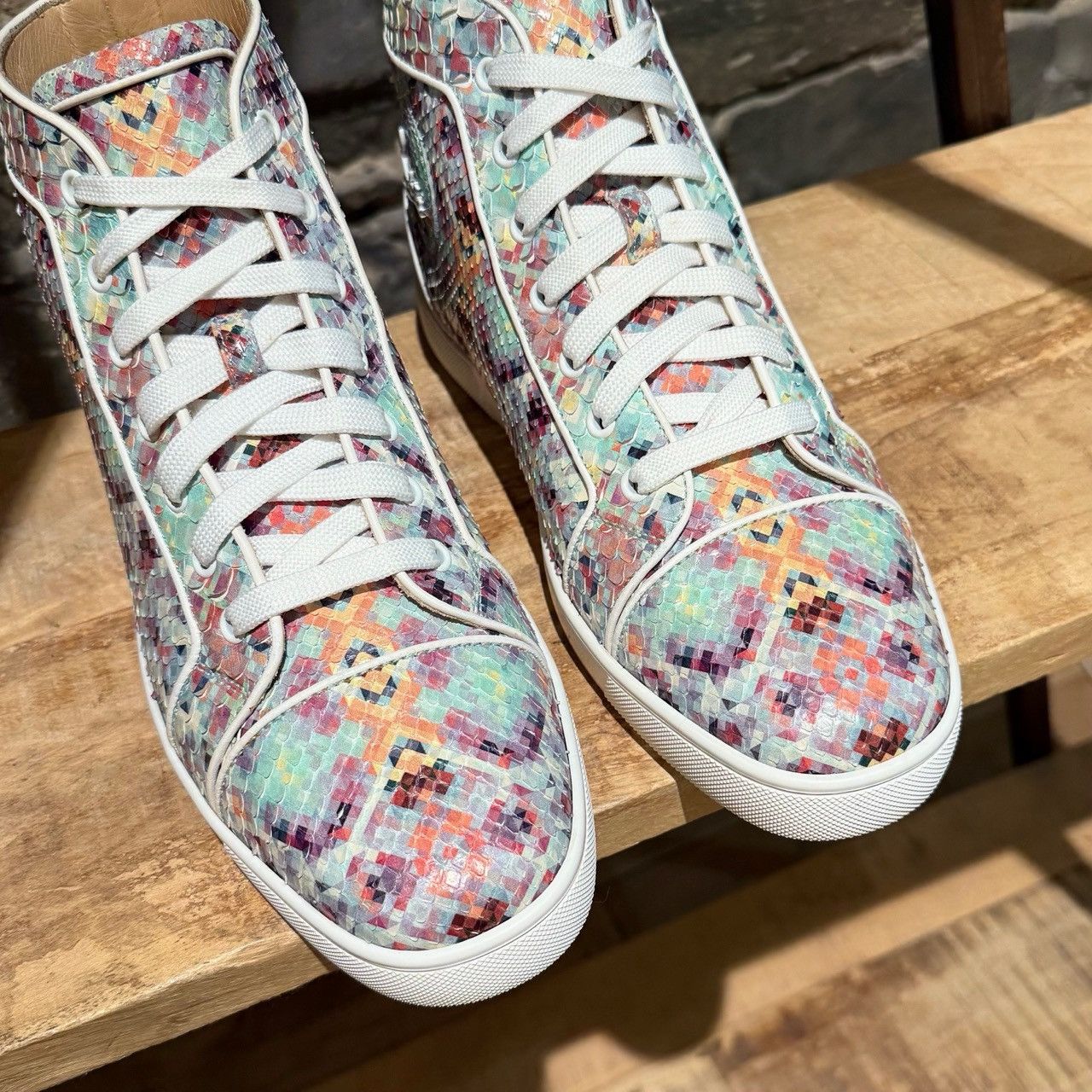 Christian Louboutin Christian Louboutin Louis Orlato Python Pixel Sneakers Size US 10 / EU 43 - 4 Thumbnail