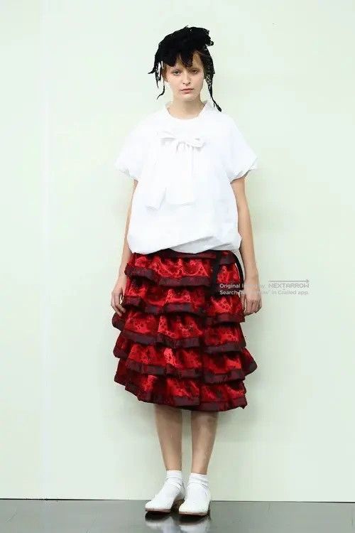 Comme Des Garçons Cloud Tie Shirt M in White, Women's — image 3 of 6