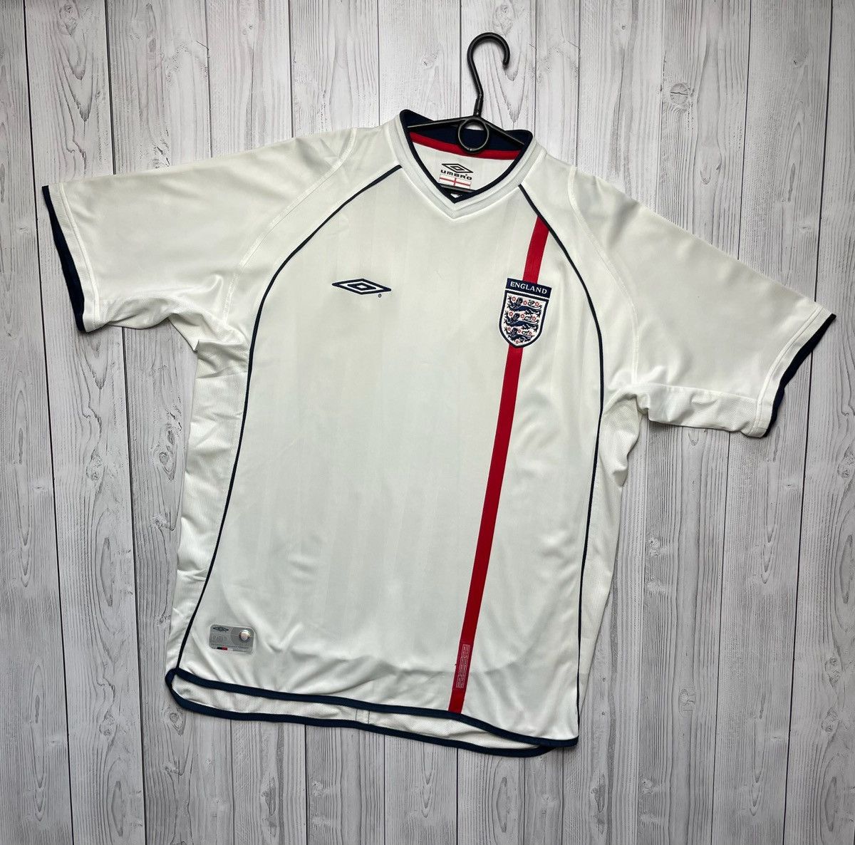 Umbro × Vintage Vintage Umbro England soccer jersey XL white Size US XL / EU 56 / 4 - 1 Thumbnail