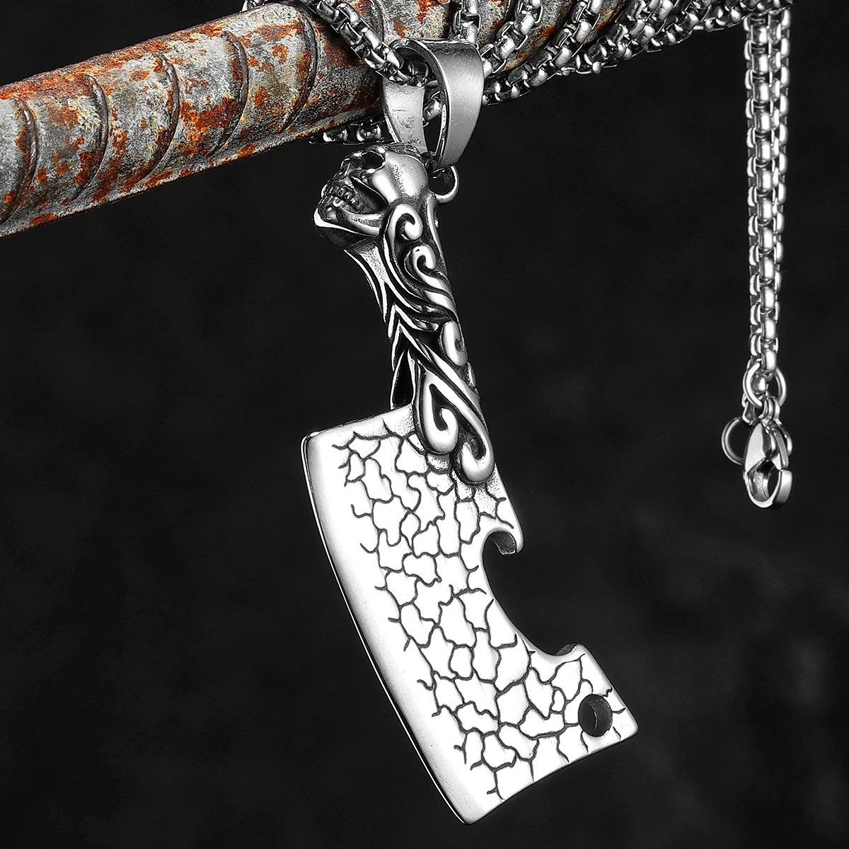 Other Skull Knife Pendant Accessories Necklace Gifts For Him Size ONE SIZE - 2 Thumbnail
