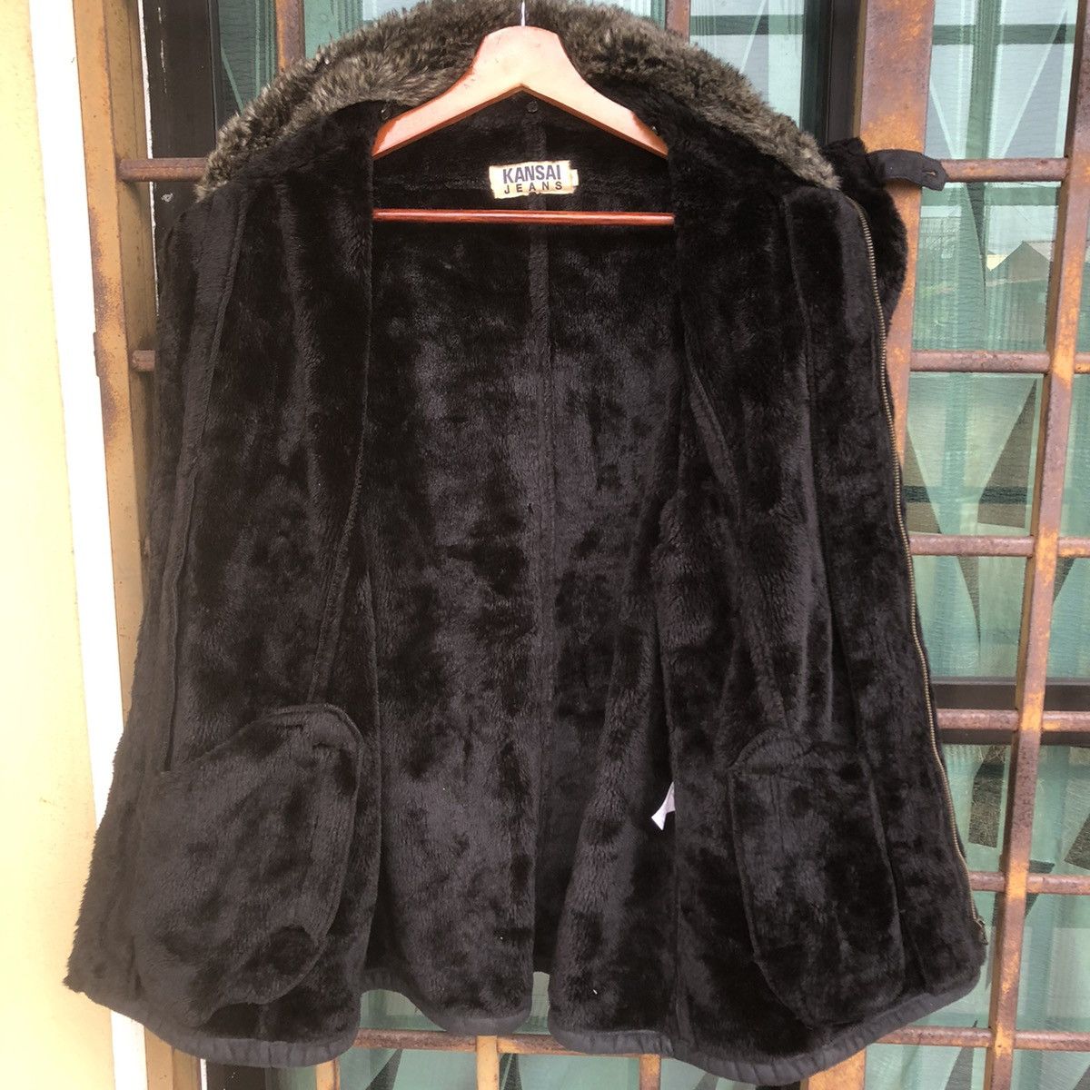 Kansai Yamamoto Suade Leather Fur Inside Parka Zipper Jacket Size US L / EU 52-54 / 3 - 6 Thumbnail