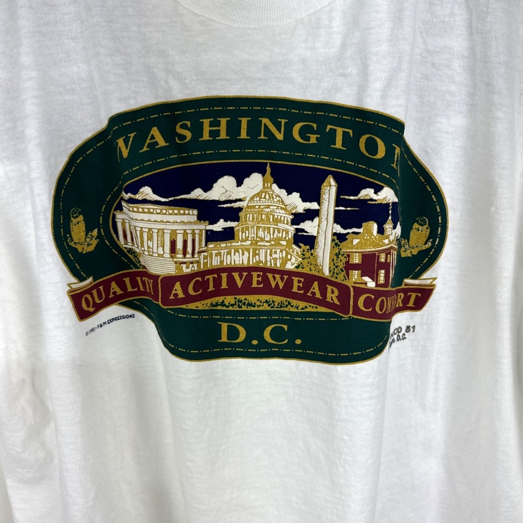 Vintage VINTAGE Washington DC T Shirt Men’s XL USA Statehood Tourist Destination Tee Size US XL / EU 56 / 4 - 6 Thumbnail