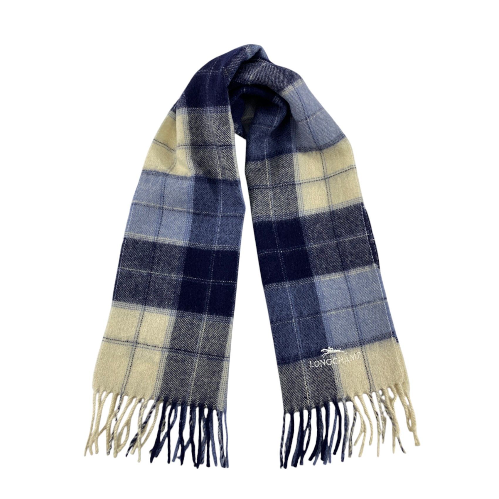 Longchamp × Vintage Longchamp Scarf / Muffler / Neckwear - WW1764 Size ONE SIZE - 1 Thumbnail