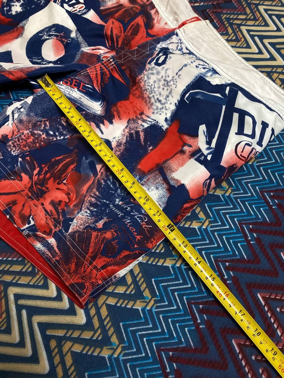 Diesel reversible shorts print DIESEL vintage Y2K logo streetwear Size US 36 / EU 52 - 15 Thumbnail